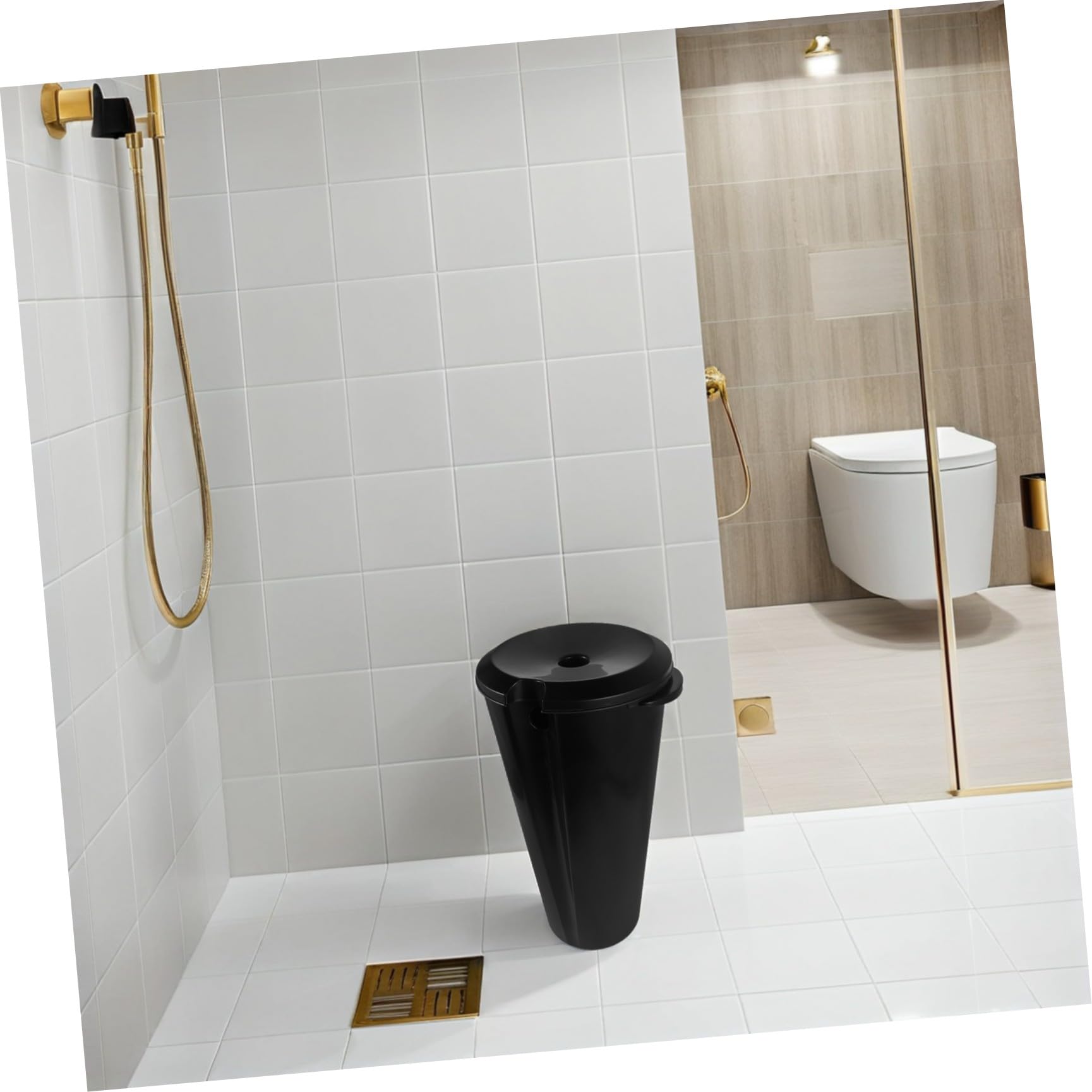 Lavacabezas Portátil de Plástico Negro 15l 507oz para Hogar