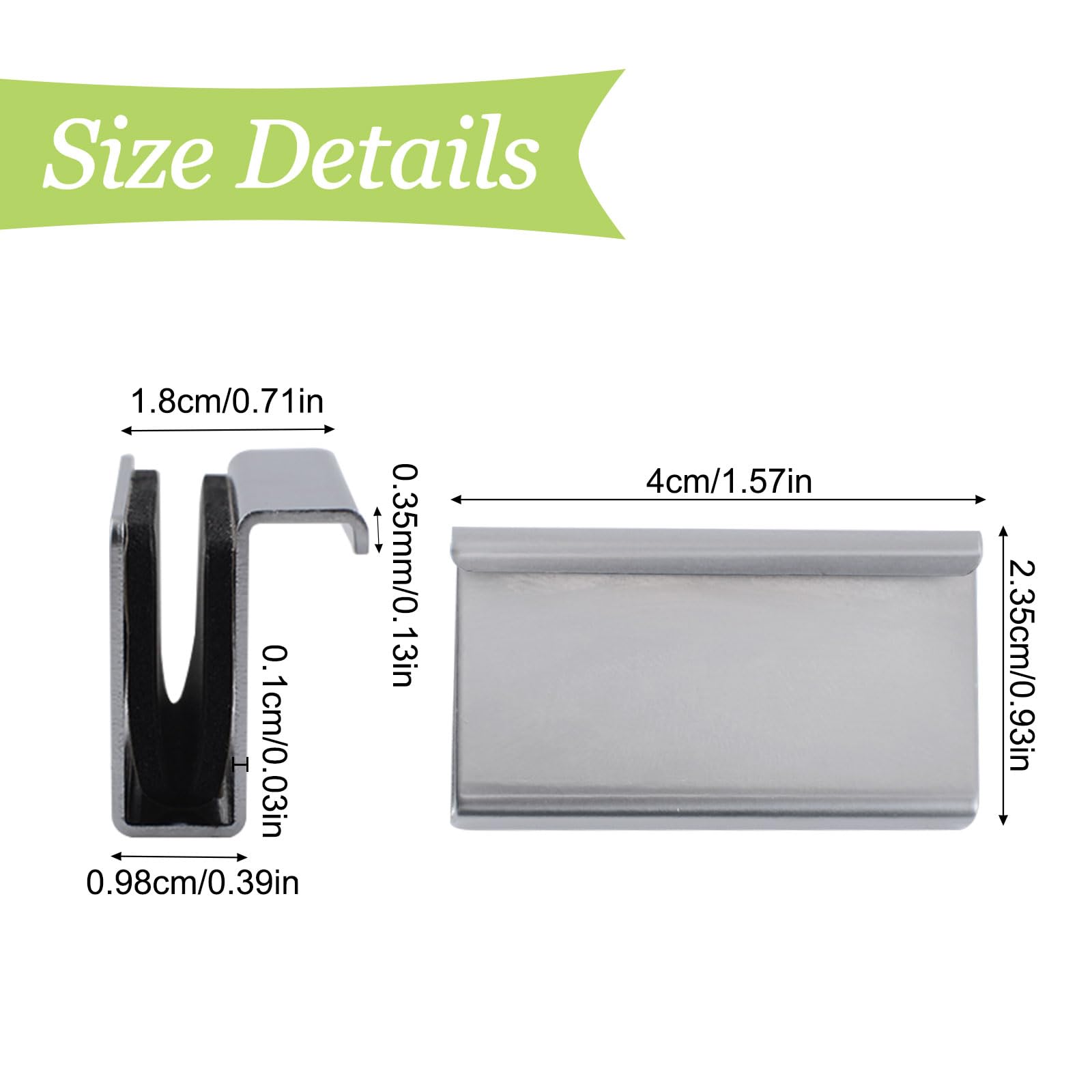 UFURMATE Glass Finger Edge Pull - Image 2