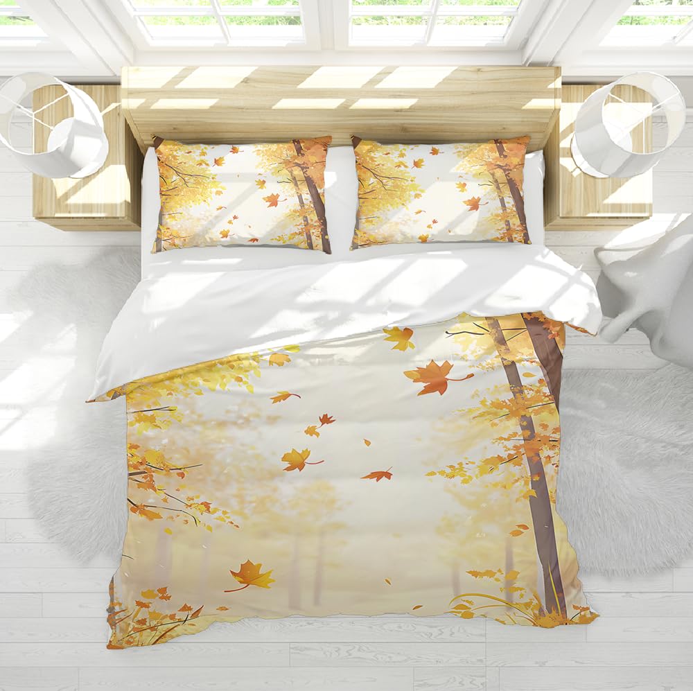 Housse de couette douce contre le froid avec parure de lit 3 pièces pour un sommeil réparateur
