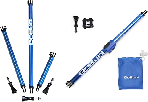 Juego de postes de extensión y poste ajustable compatible con cámaras de acción