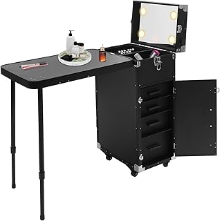 Estuche de maquillaje con 4 ruedas universale...