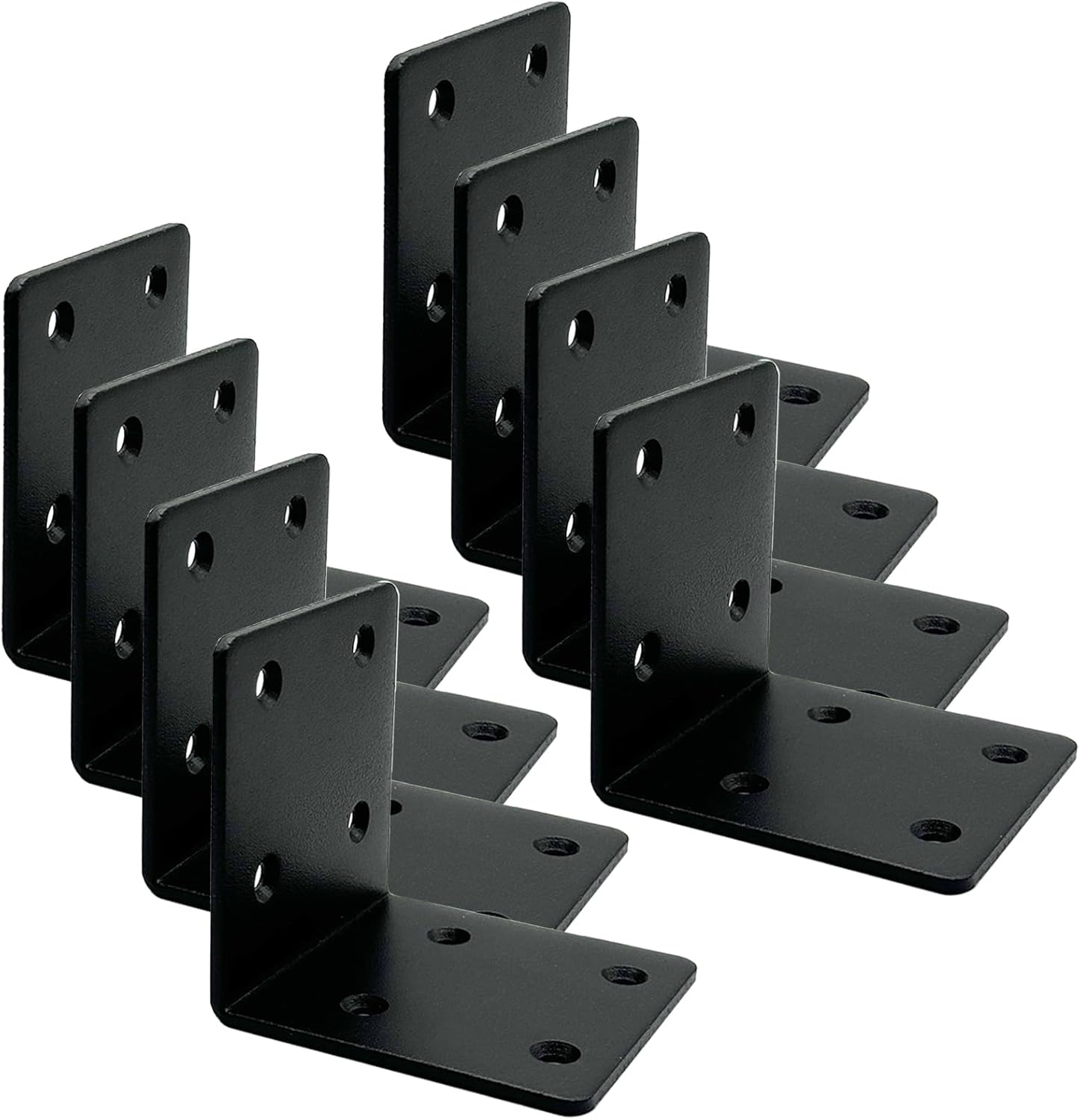 8PCS Steel L Right Angle Corner Brace, 90 Degree L Shaped Corner Brackets ,2-3/4 Inches Metal Joint, Heavy Duty110LB Joint Fixation and Reinforce Frame for Wood, Chair, Window, Furniture, Cabinet