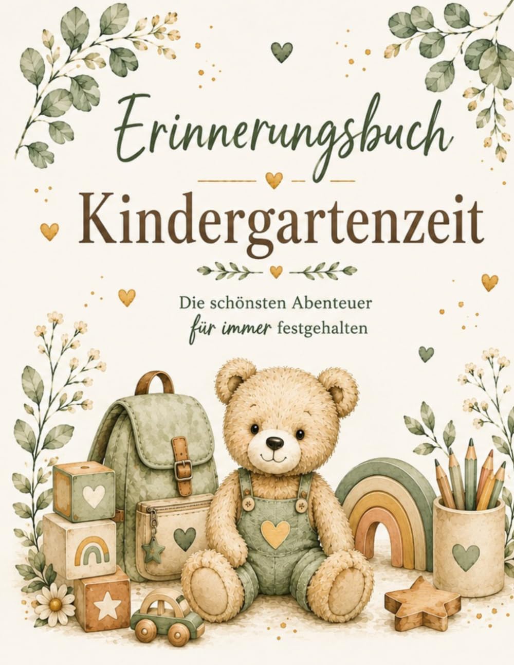 Erinnerungsbuch Kindergartenzeit: Liebevolles Kindergarten-Erinnerungsbuch zum Ausfüllen – Die schönsten Abenteuer, Freundschaften und Meilensteine für immer festhalten