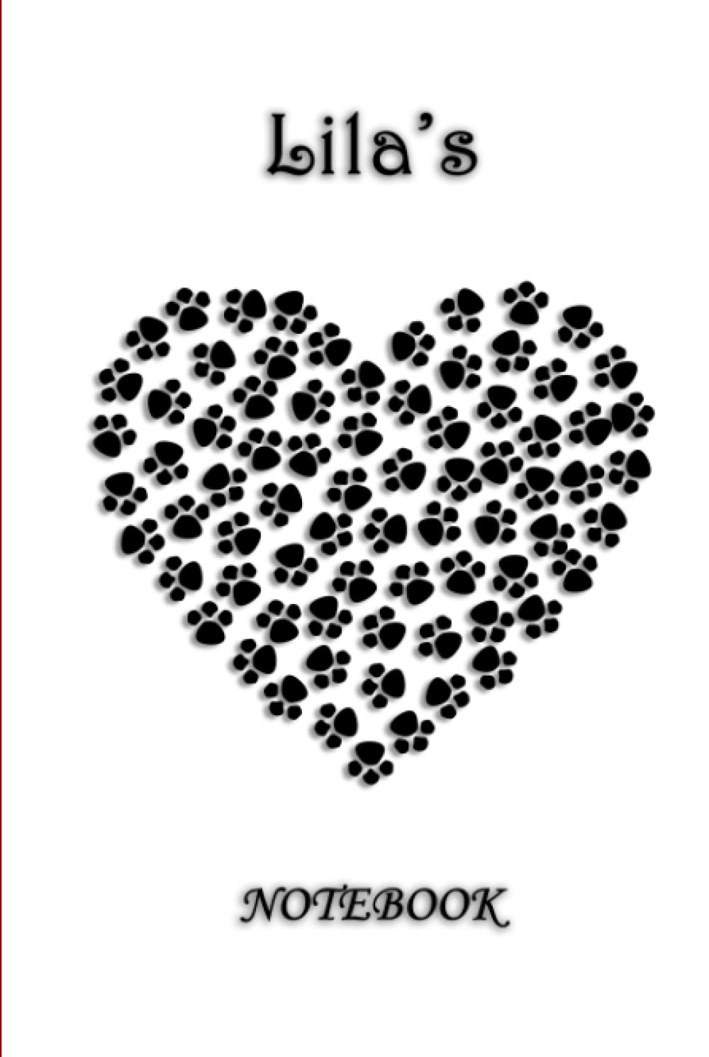 Lila's Notebook: Paw Print Heart Theme (HardCover)