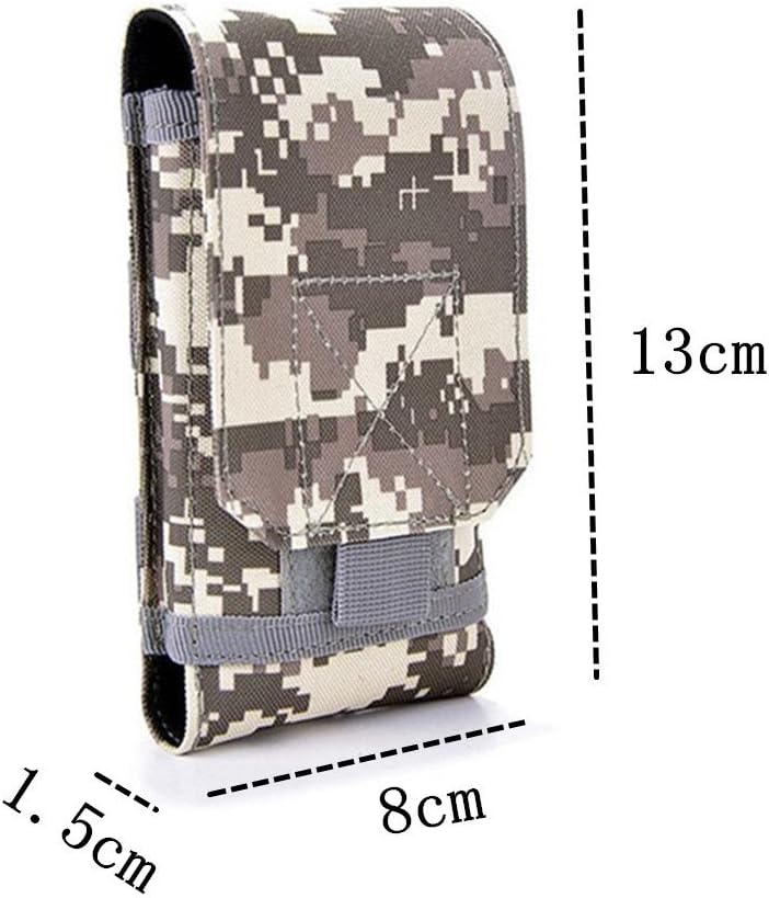 Tactical MOLLE Smartphone Holster, Universal Army Mobile Phone Belt Pouch EDC Security Pack Carry Accessory Kit Blowout Pouch Belt Loops Waist Bag Case for iPhone SE 5S Samsung Galaxy S4 mini image 2