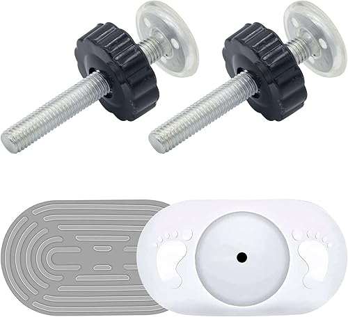Juego de 2 adaptadores M10 para puerta de bebé con protector de pared para puerta de bebé, extensor de puerta de tensión para bebé, puertas de