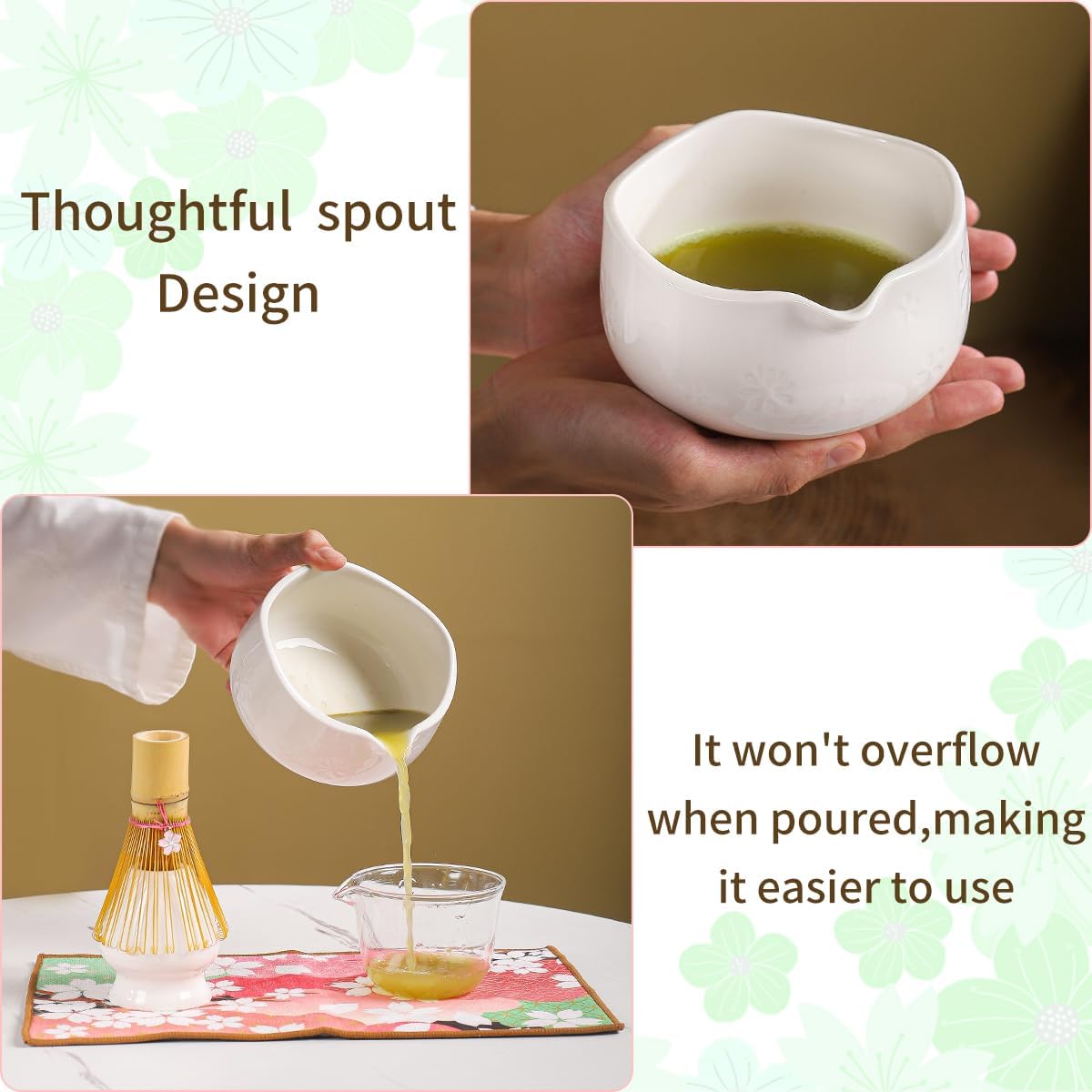 DWEHIXBUY Handcrafted Matcha Bowl Set