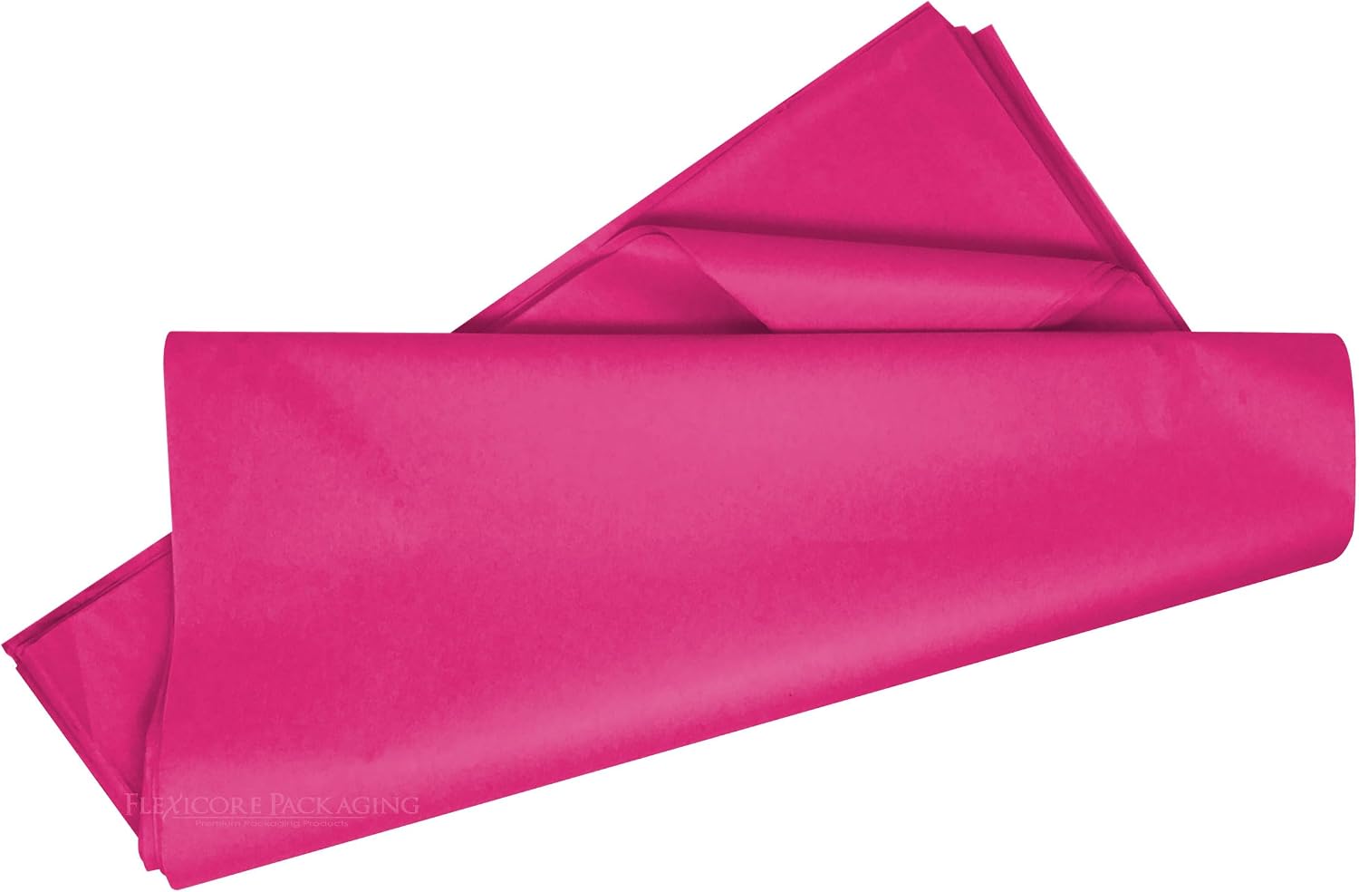 Flexicore Packaging Hot Pink Gift Wrap Tissue Paper Size: 15 Inch X 20 Inch | Count: 100 Sheets | Color: Hot Pink