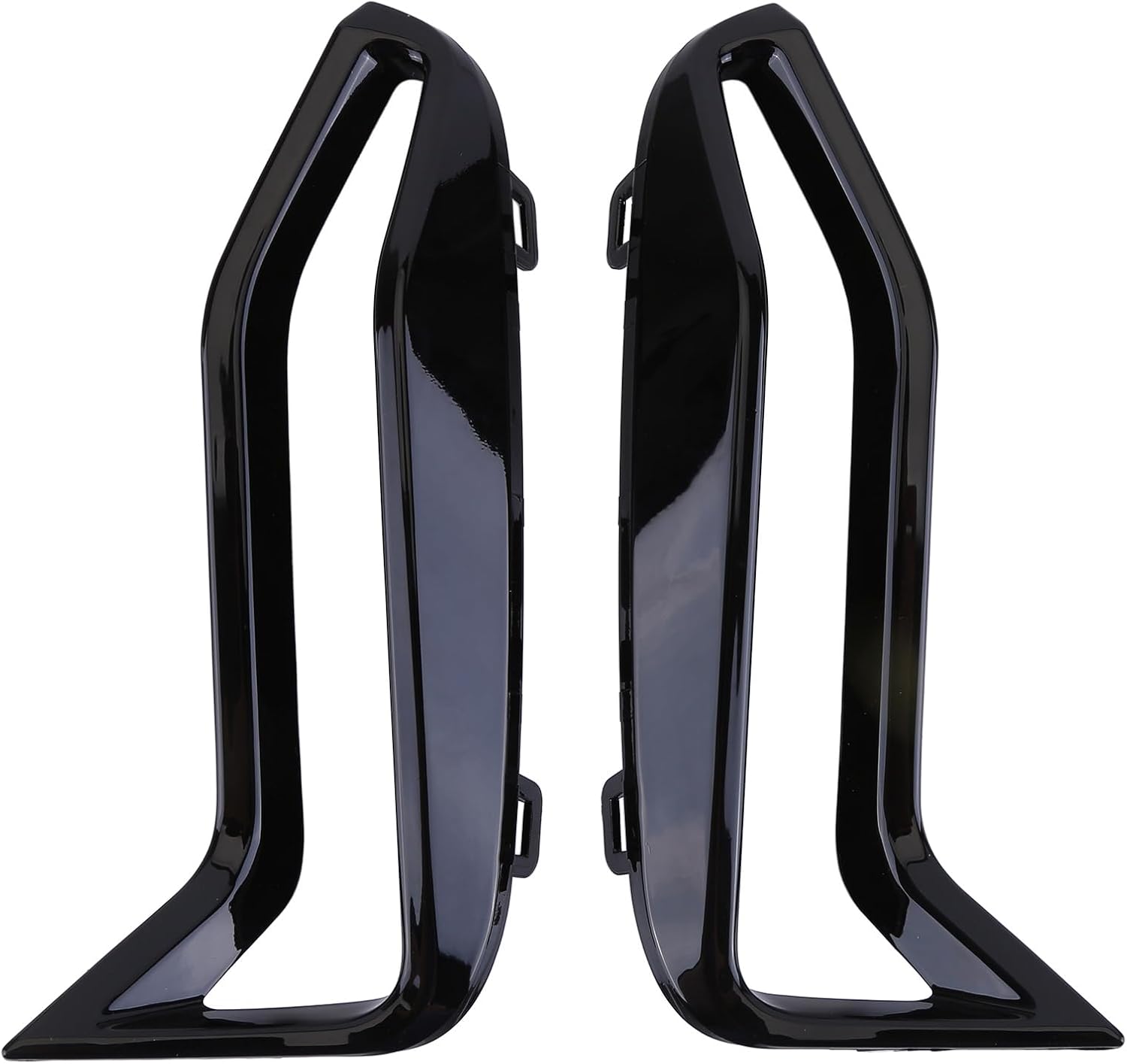 Front Bumper Side Grill Black Trim Pair Set Fit for BMW 3 Series G20 G21 M340iX 2018 2019 2020 2021 2022 Fog Lamp Grille Trim Left & Right Bumper Side Grill Trim Replaces 51118093302 51118093301