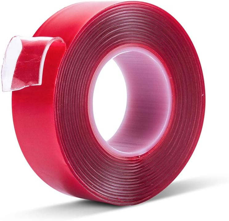 Double Sided Mounting Tape - 1 Inch 10 Feet High Adhesion Acrylic Clear Waterproof Removable Heavy Duty Double Sided Tape for Automotive Mounting, Outdoor Mounting(Pack of 1 Roll)