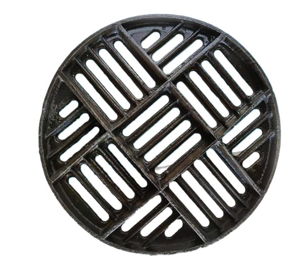 Couvercle de grille de drainage en fonte pour jardin et cour