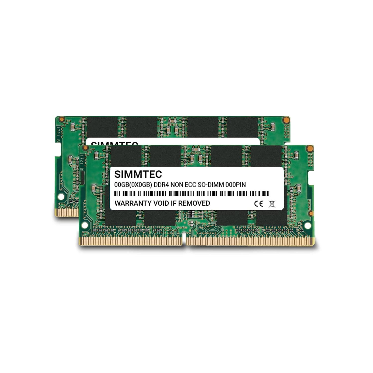 Simmtec RAM 16GB (2x8GB) DDR4 2400MHz SODIMM PC4-19200 (PC4-2400T