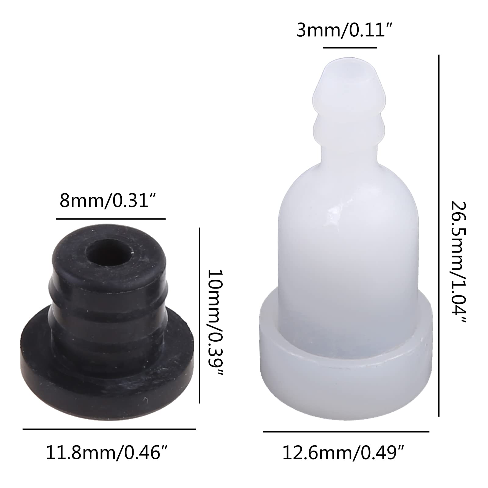 3Set Fuel for Tank Breather Vent Fit Chinese Chainsaw 4500