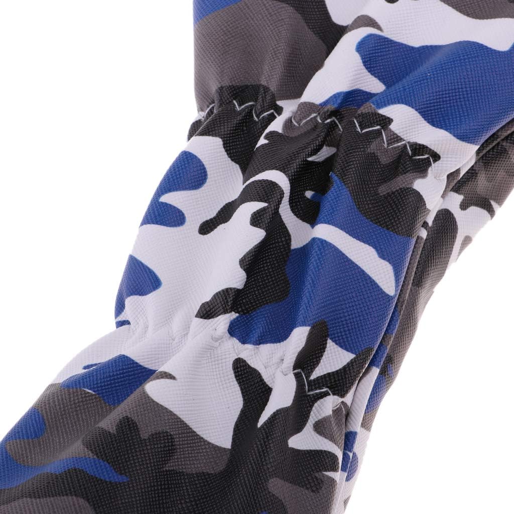 Pack of 4 Waterproof PU Golf Head Protector Camo Pattern No. 1 3 5 UT Wood Headcovers Interchangeable No. Tag