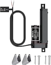 JiGiU 12V Linear Actuator Heavy Duty 750N/100mm, 10mm/s Linear Motion Actuators with Mounting Brackets and IP65 for Car RV Electric Door Industrial Machinery Containers
