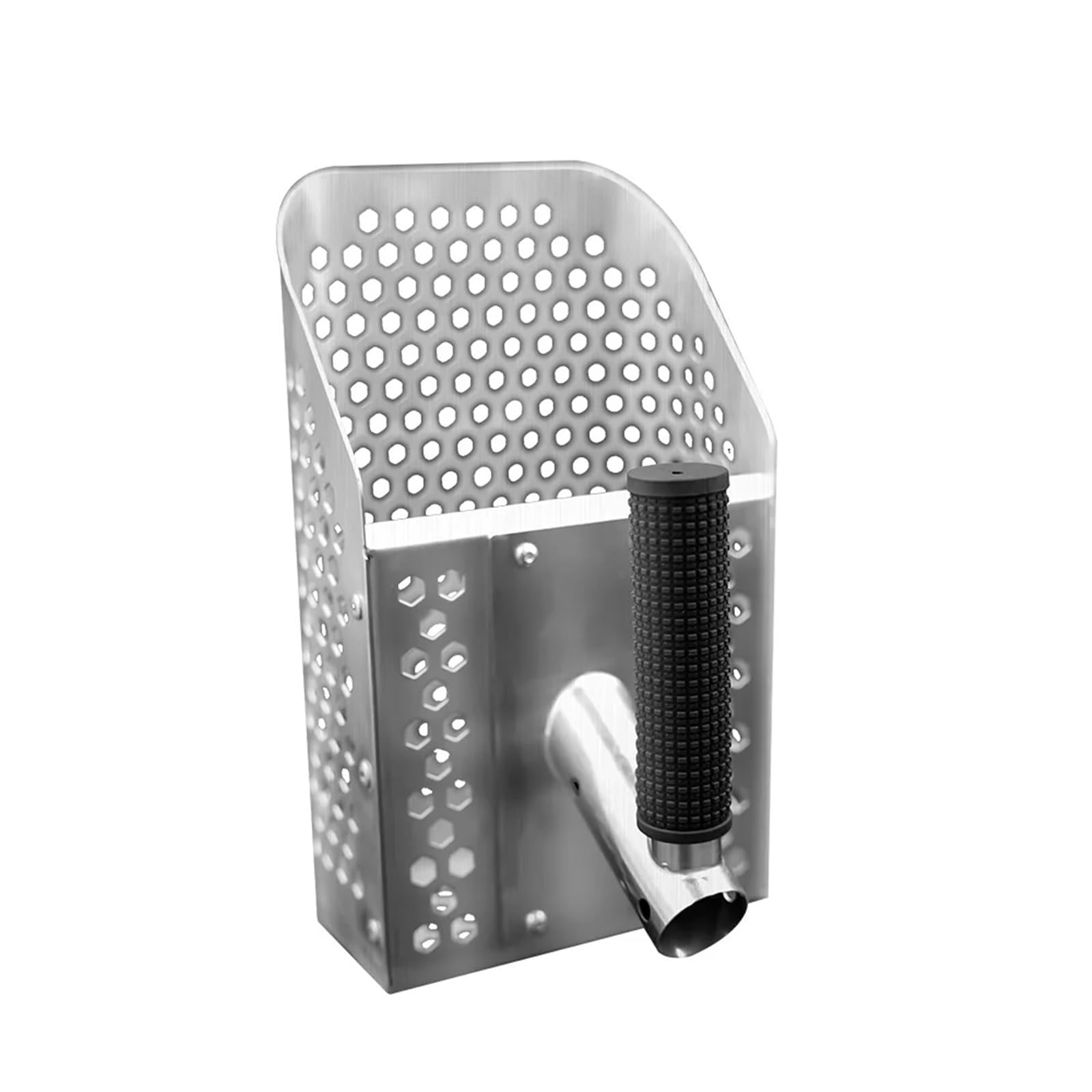 Rastrillo per pulci di sabbia Pala da spiaggia portatile for sabbia, pala, metal detector, palette for , for la ricerca di tesori(Silver)
