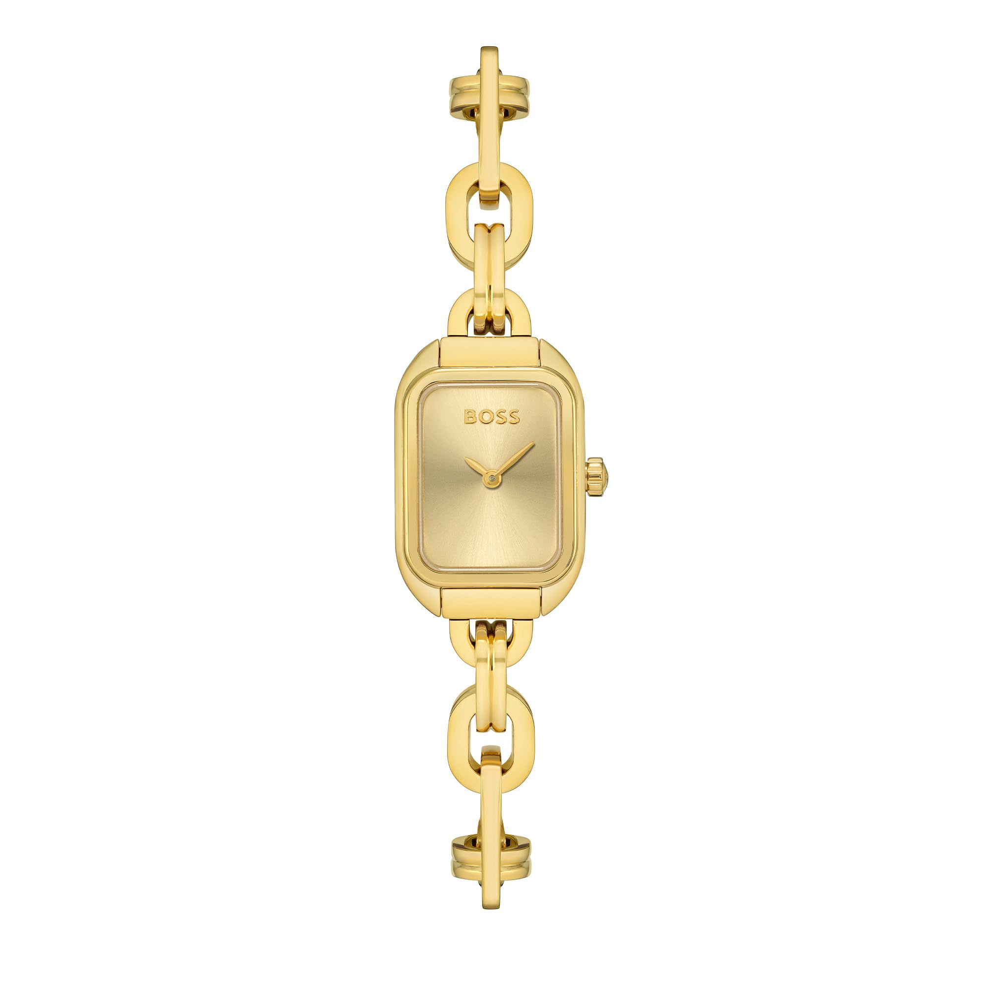 BOSS Analogue Quartz Watch for Women Hailey Collection with Gold Colored Stainless Steel Bracelet - 1502655