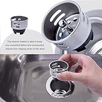 Vista 4 de Junior Duo Bar/Pre Fregadero Acero Inoxidable Colador Asamblea W/Cesta Colador