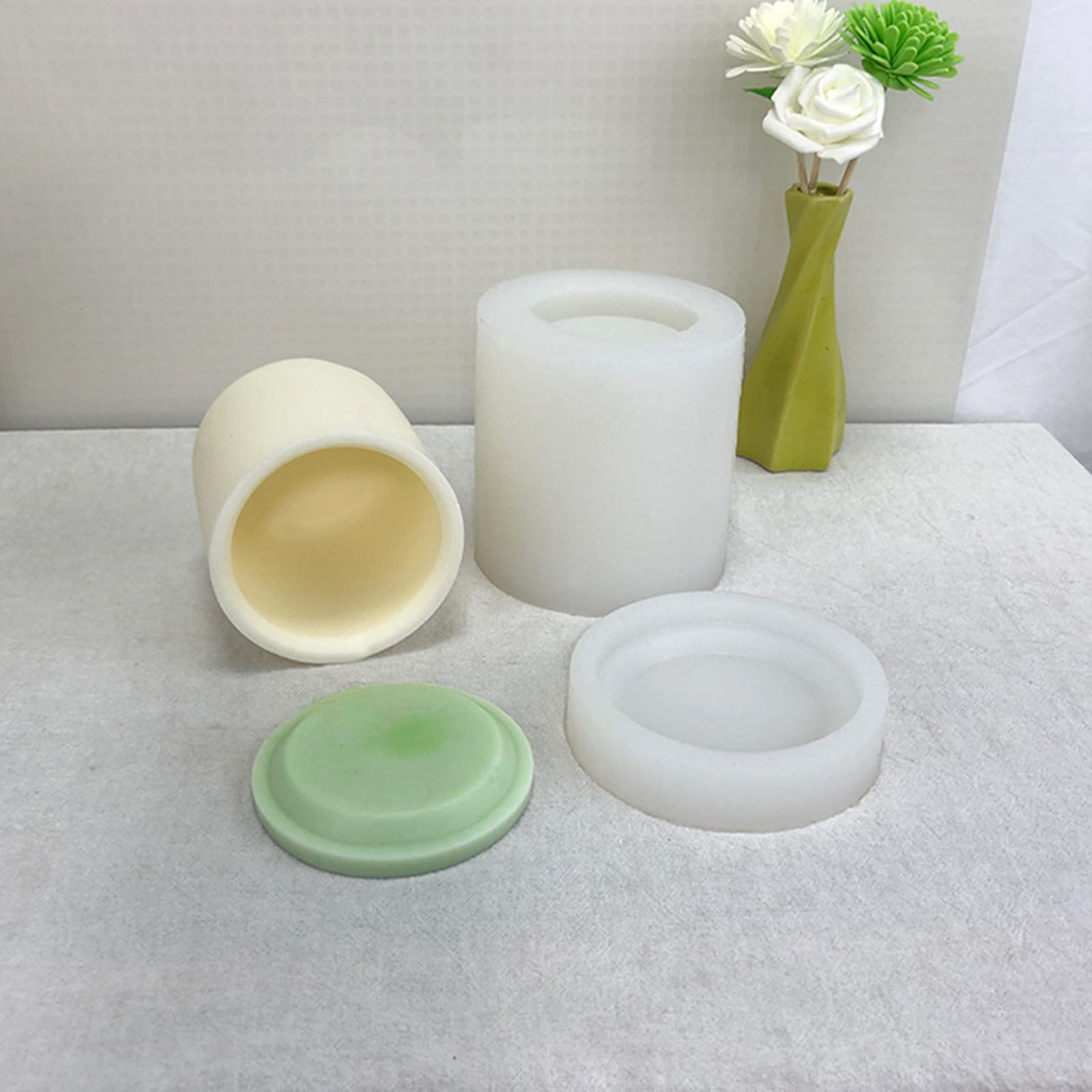 Moules cylindriques en silicone 3D faits à la main pour décoration de cadeaux