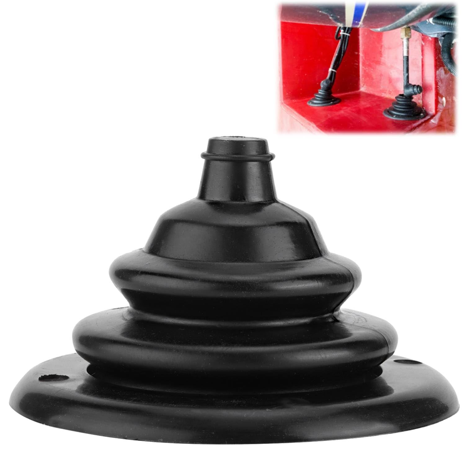 Stivale del cavo motore fuoribordo, Copertura in silicone e plastica rinforzata per cavi motore, Protezione per cavi e tubi, Altezza 70mm Diametro 104mm, Guaina protettiva per barche e yacht