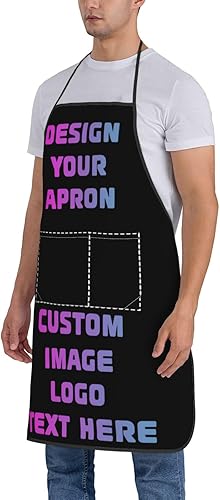 Miniatura 4 de Delantales personalizados para hombres y mujeres, delantales divertidos personalizados, regalo de cumpleaños de Navidad para papá de hija e hijo