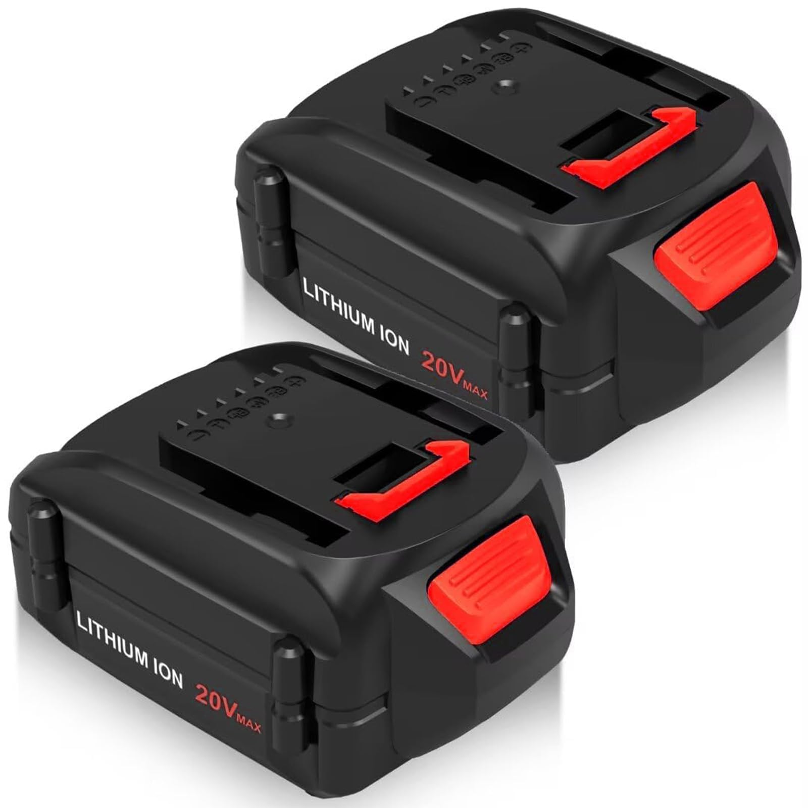 OHYES BAT 2Packs 3600mAh WA3525 Lithium Replacement for 20V Battery WA3520 WG151s WG155s WG251s WG255s WG540s WG545s WG890 WG891 Compatible with Battery 20V Cordless Tools Hedge Trimmer Edger (Red)