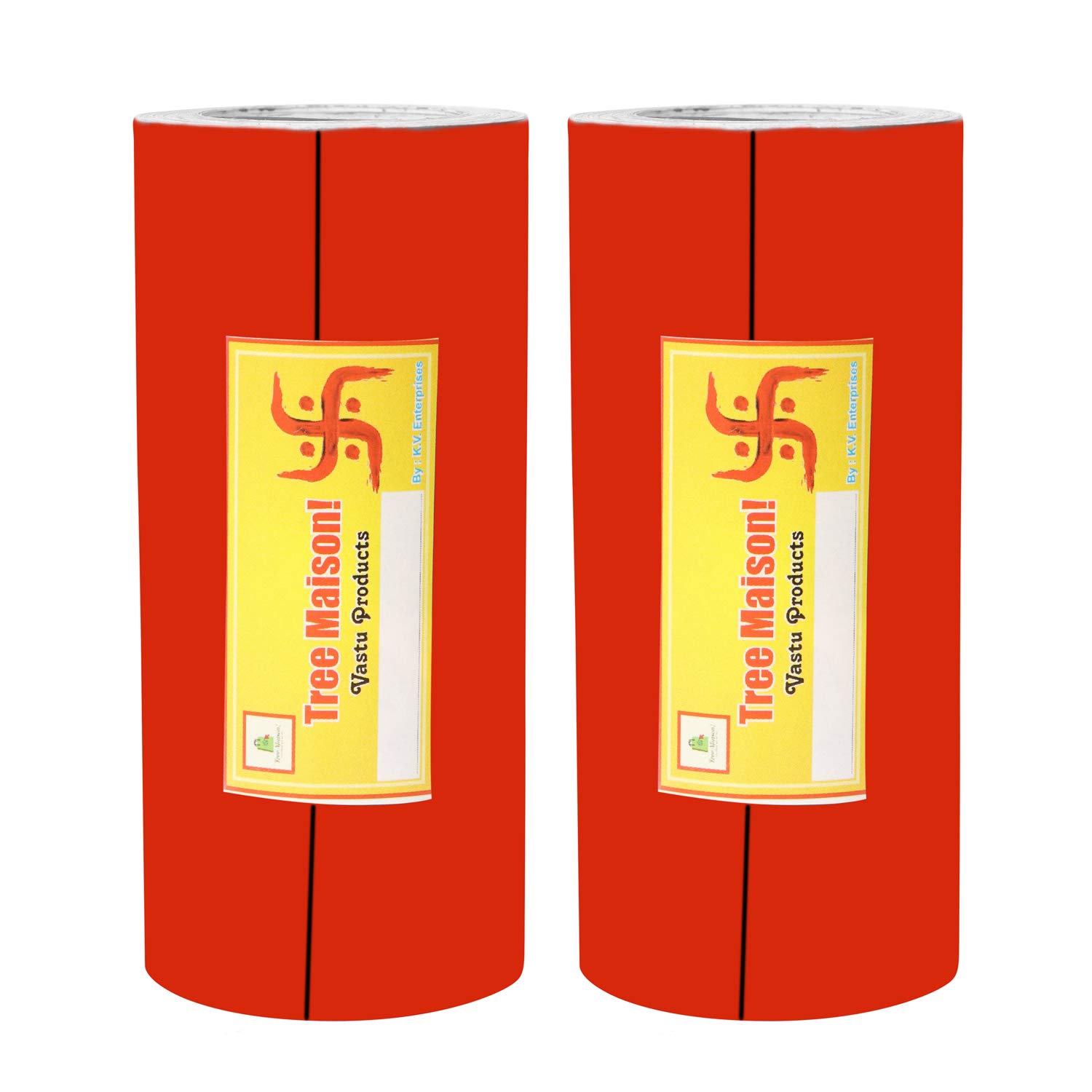 TREEMAISON Vastu Combo of Red Color Tape | Size - 4 Inch | Length- 10 Feet (Approx) |Vastu Remedy for Toilet | Main Door Entrance | Tape Remedy | (Pack of 2) (B08XMNBZ5R) Amazon Price History, Amazon Price Tracker