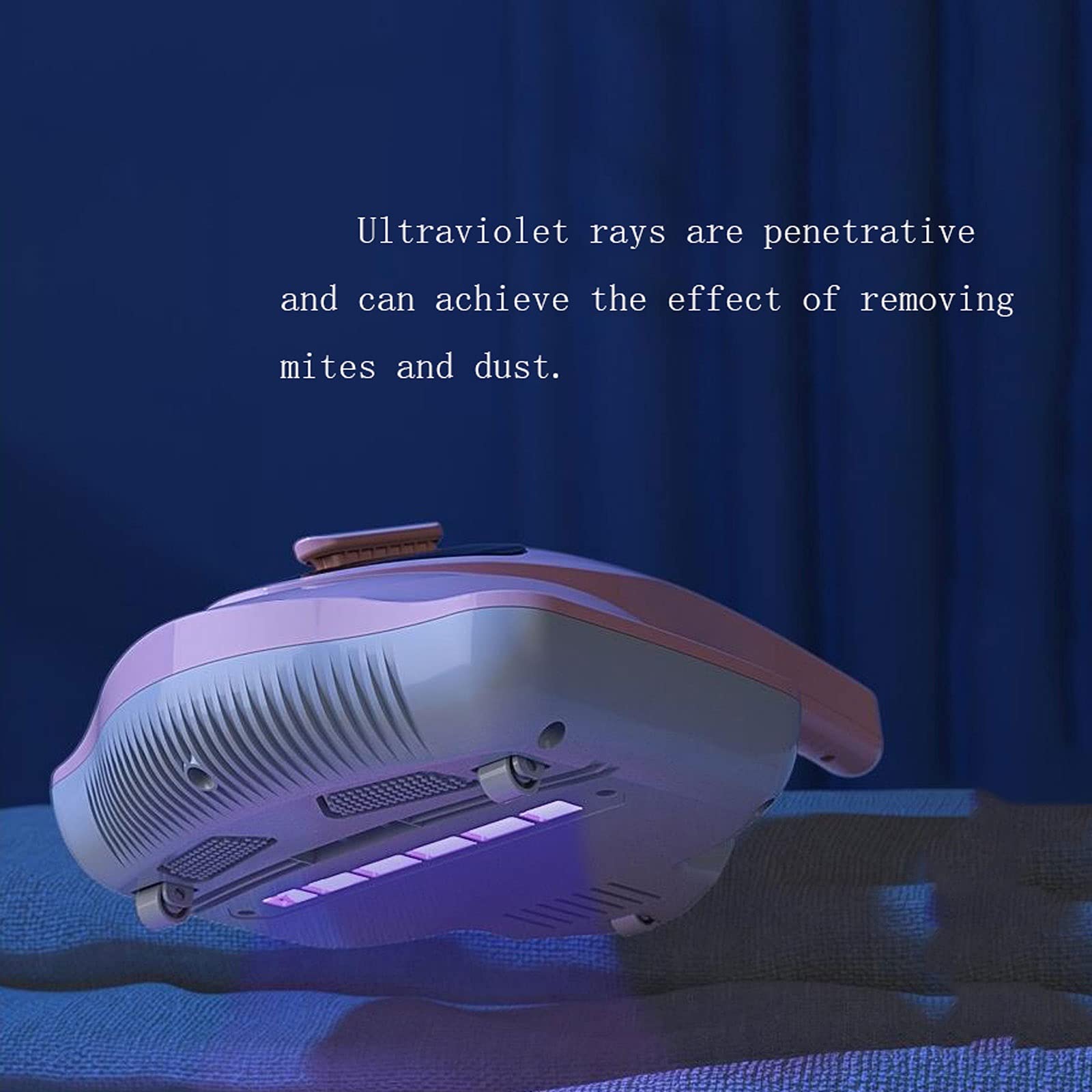 Ręczny odkurzacz do usuwania roztoczy, urządzenie do usuwania roztoczy, światło ultrafioletowe OneButton z dużą przyssawką, do ręcznej sofy do sypialni, do usuwania kurzu, dla rodziny hotelowej
