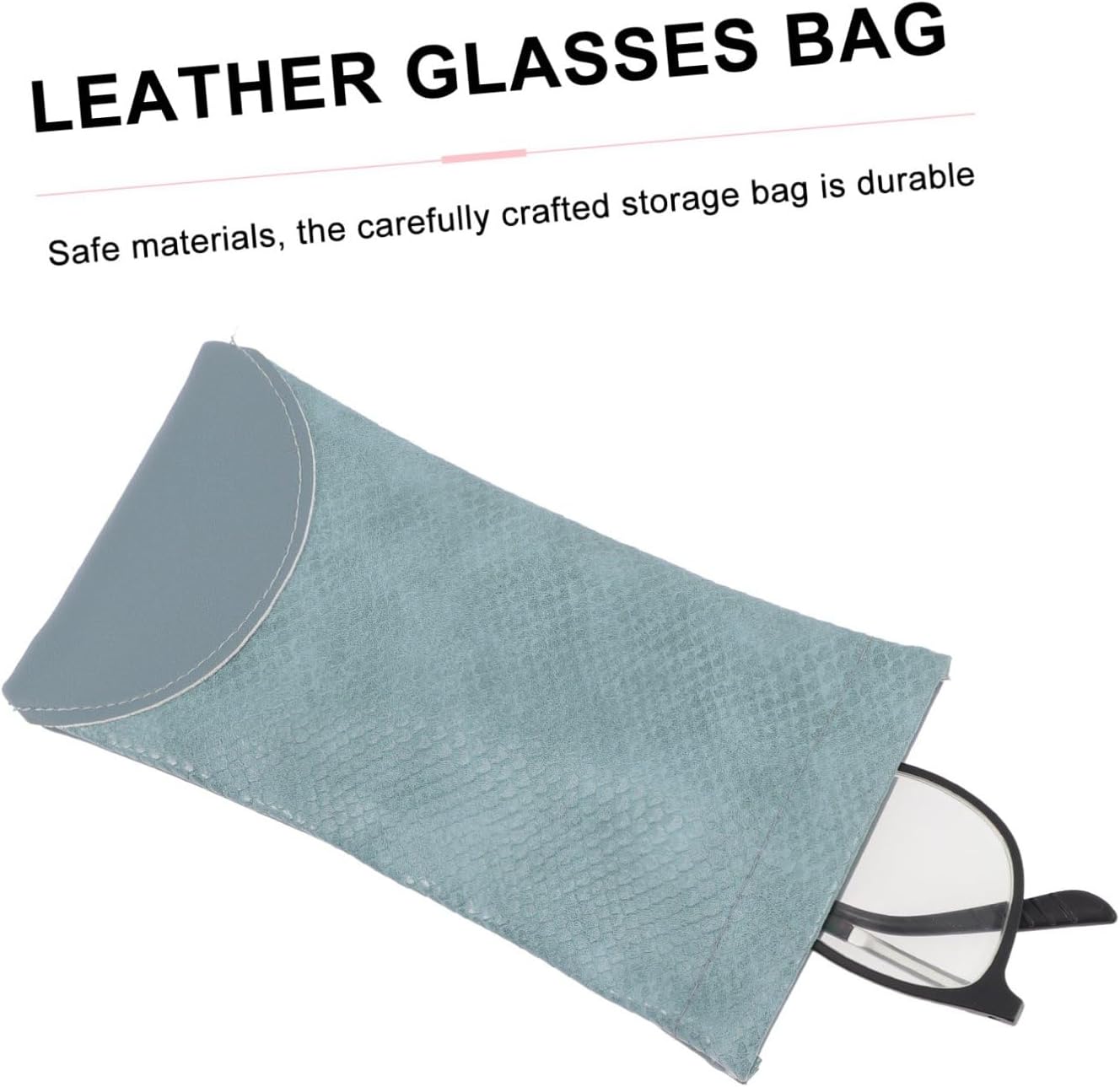 Ciieeo 3 Pcs Portable Glasses Cases Sunglasses Pouches Automatic Closure, Pressure-resistant Pu Leather Eyeglass Organizer for Travel and Outdoor Use image 3