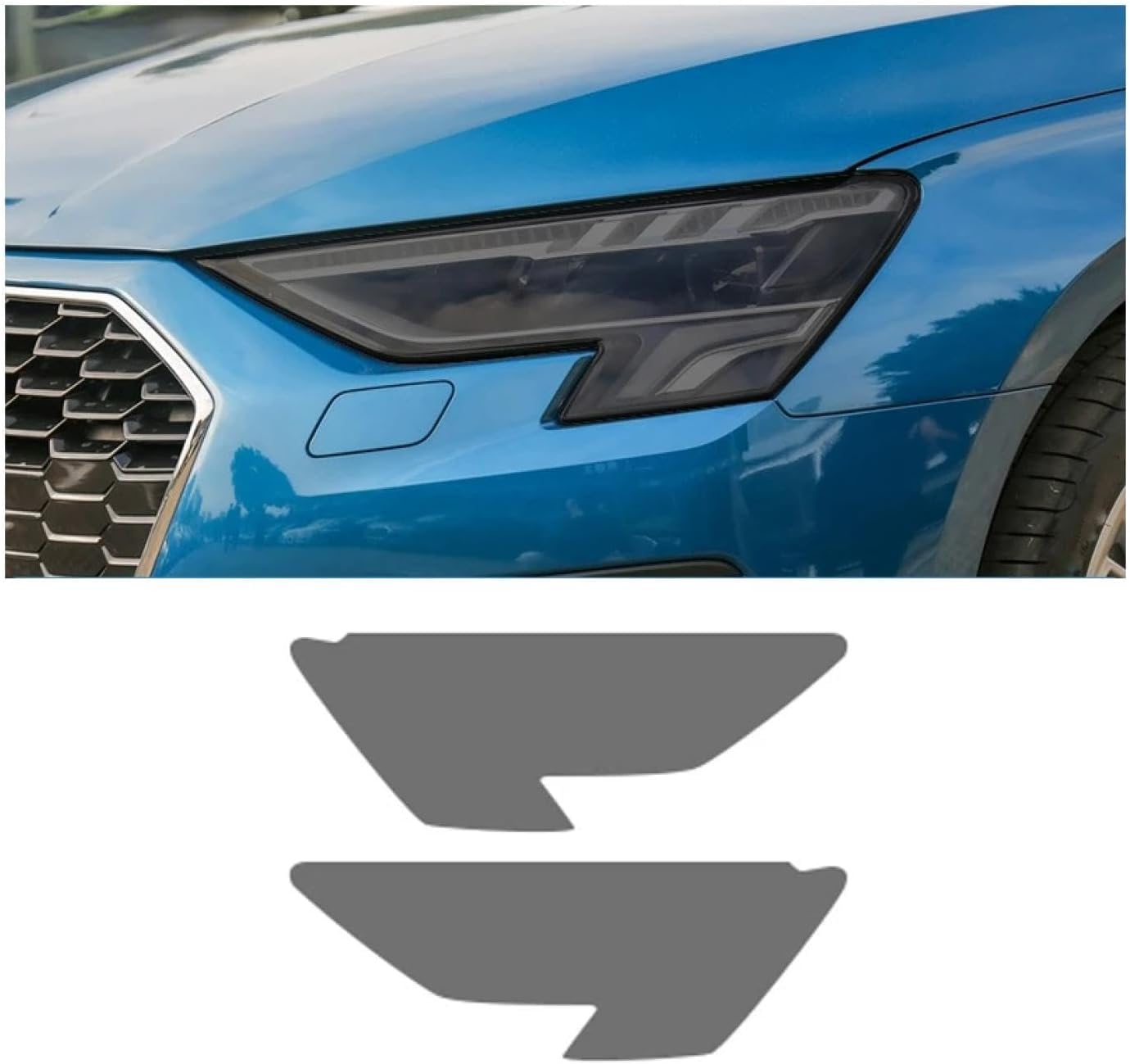 SamLng Car Front Light Film for A3/S3/RS3 2021-2024 Headlight Protection Sticker Car Front Headlamp Protection Film car Lights Film Headlight Anti-Scratch Non-Yellowing Protective Film