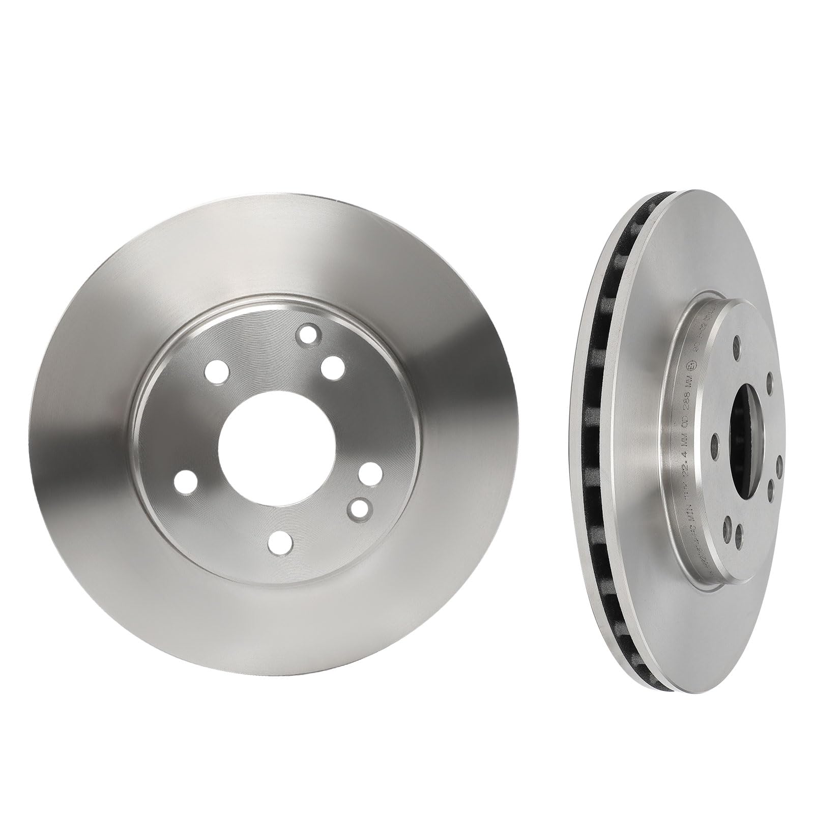 Frankberg 2 discos de freno 4 pastillas de freno | Compatible con: Clase C Modelo T S203, SLK R171, CLK Cabriolet A209, Clase CLC CL203, CLK C209, Coupé Clase C CL203