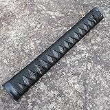 BOHIHYU Japanese Samurai Katana Sword Handle Tsuka10.2'' Alloy/Copper/Iron Fittings Real or Fake Samegawa