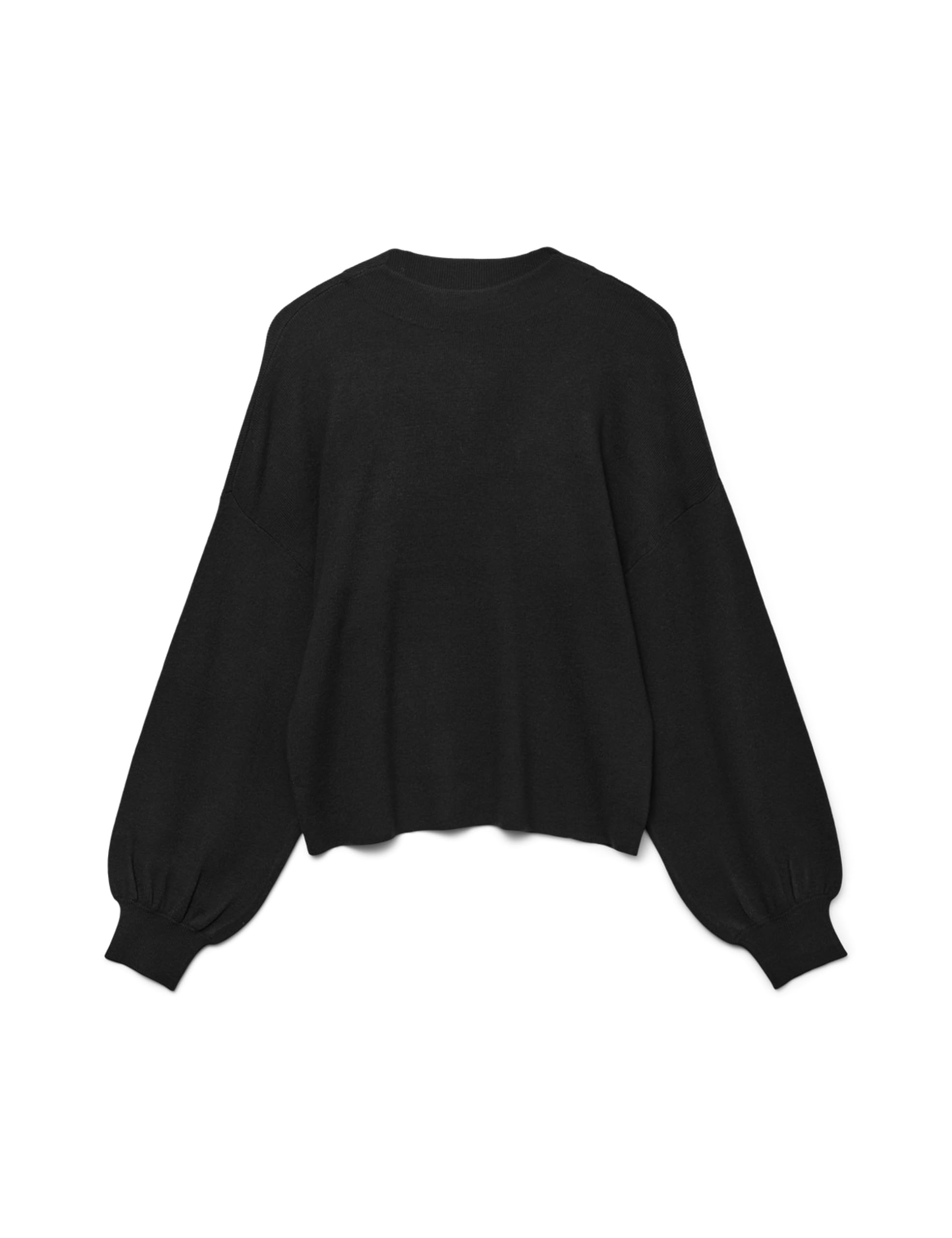 VERO MODA Vmnancy Ls Funnelnk Pullover Ga Noos, Black, M