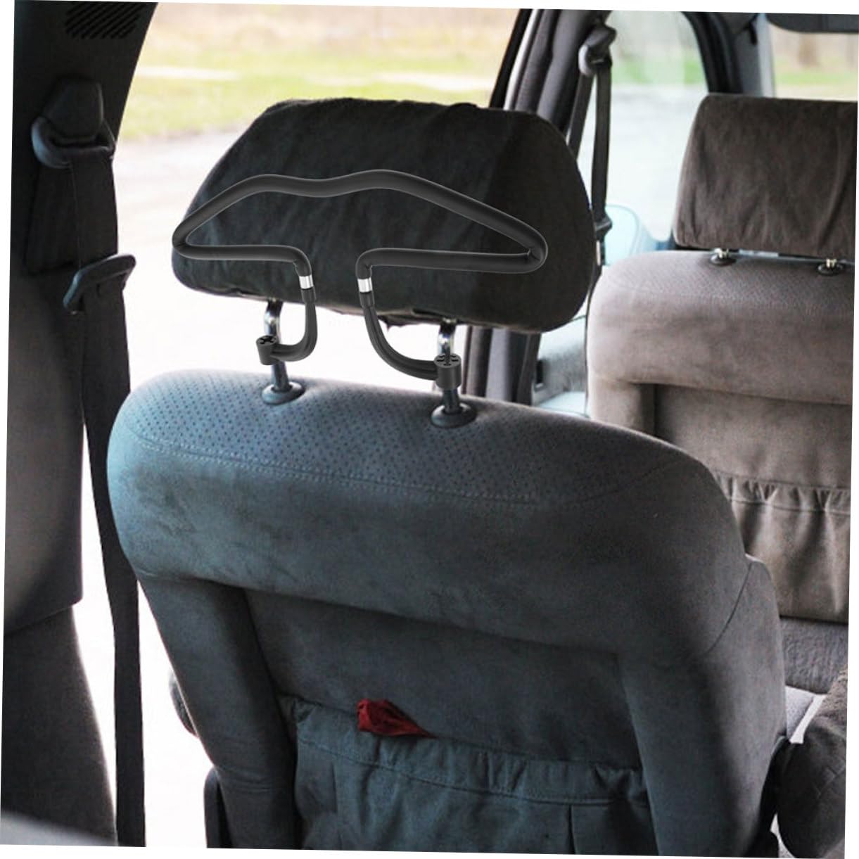 PRETYZOOM 2piezas Gancho Para Reposacabezas Para Coche Perchas De Coche Para Abrigos y Trajes Organizador De Almacenamiento Accesorios Interiores