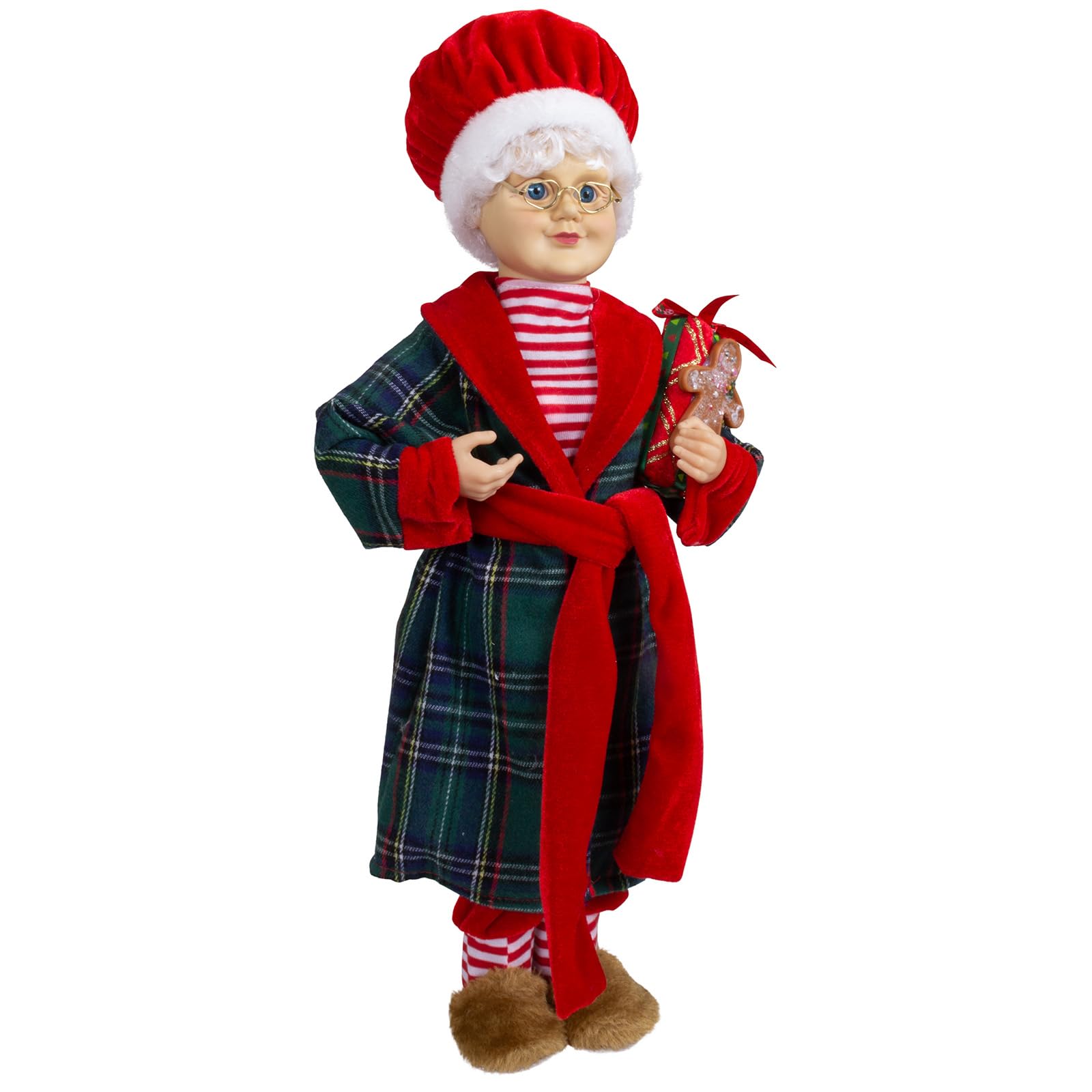 Mr. und Mrs. Santa 45cm stehend 2 Stück Weihnachtsfrau und Weihnachtsmann rot