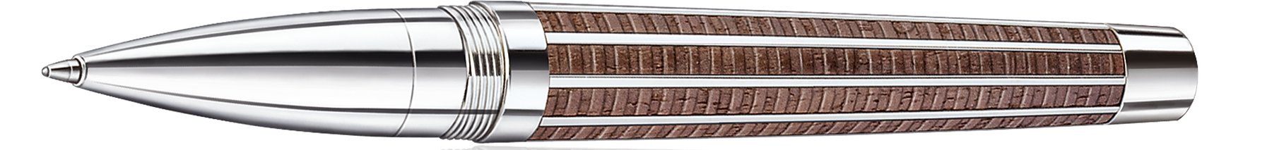 J.S. Staedtler Princeps Tintenroller, europäisches Schwarznussholz, B, schwarz, 9PT220B-9