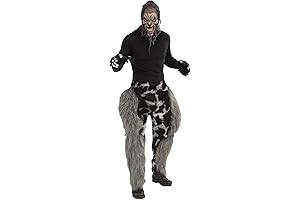 Unisex Adult Hairy Beast Costume Monster Animal Pants - Goat Accessory