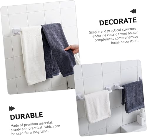 Miniatura 9 de Zerodeko Toallero de pared sin clavos, soporte para toallas de pared, toallero de pared para baño, toallero de mano, soporte para toallas de pared,