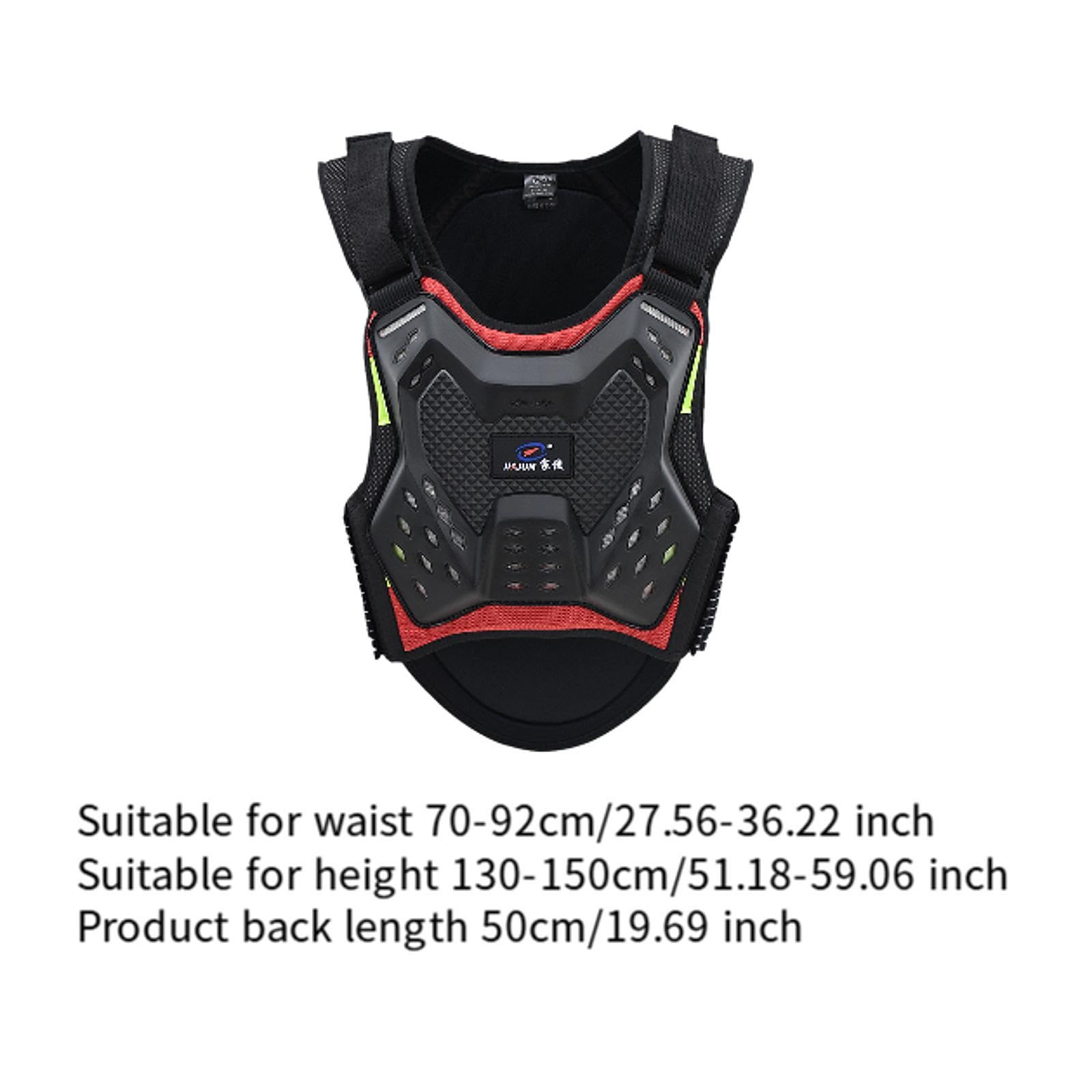 harayaa Pettorina Protettiva Gilet Armatura Motocross Torace Schiena Protezione con Fasce Regolabili Morbidezza E Comfort per Uomo Donna Adatta a , S