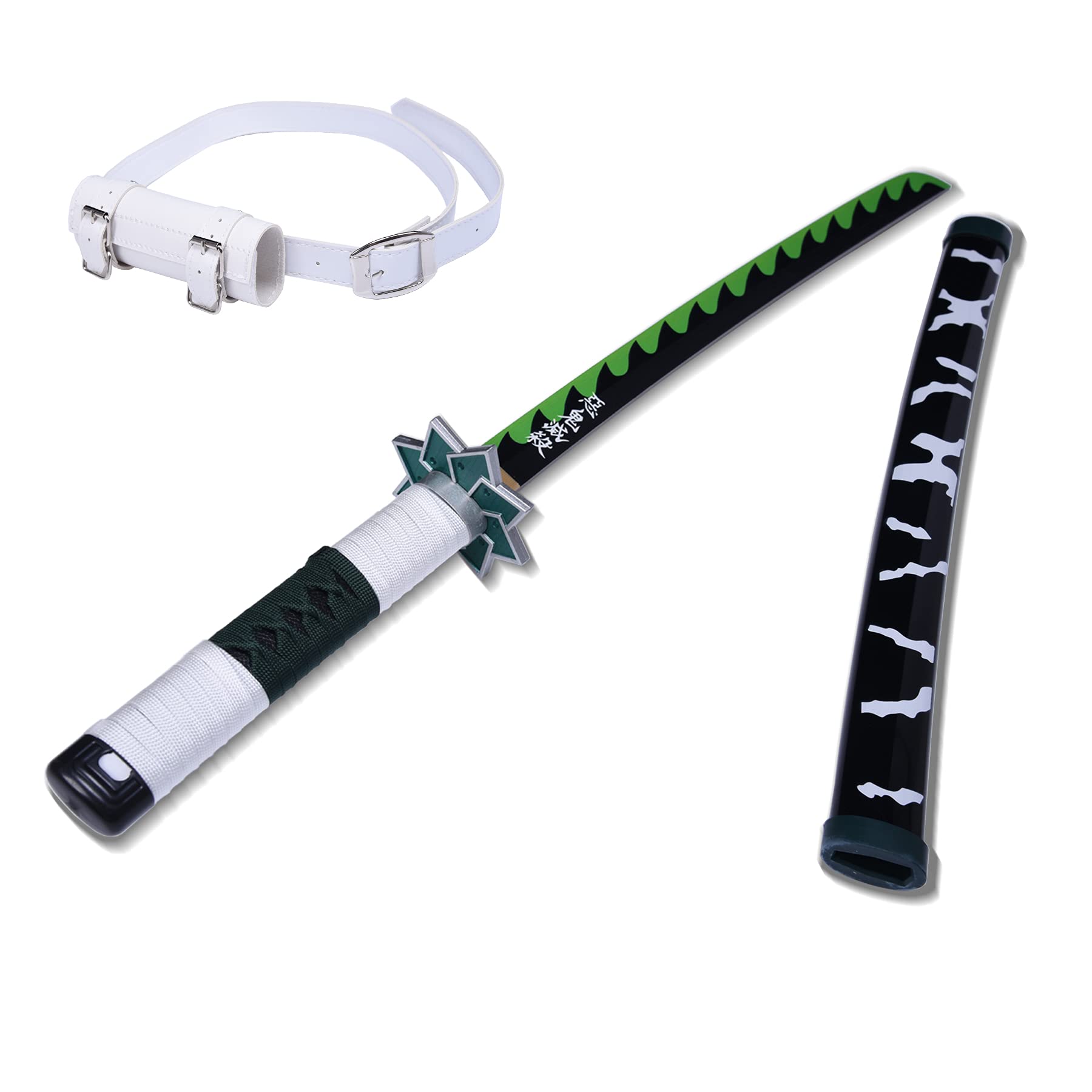 sanshimoxing Anime Sword 31 inch Cosplay Sword Suitable for Cosplay Props Anime Lovers Collection Decoration is not Sharp(Shinazugawa Sanemi 31 inch)