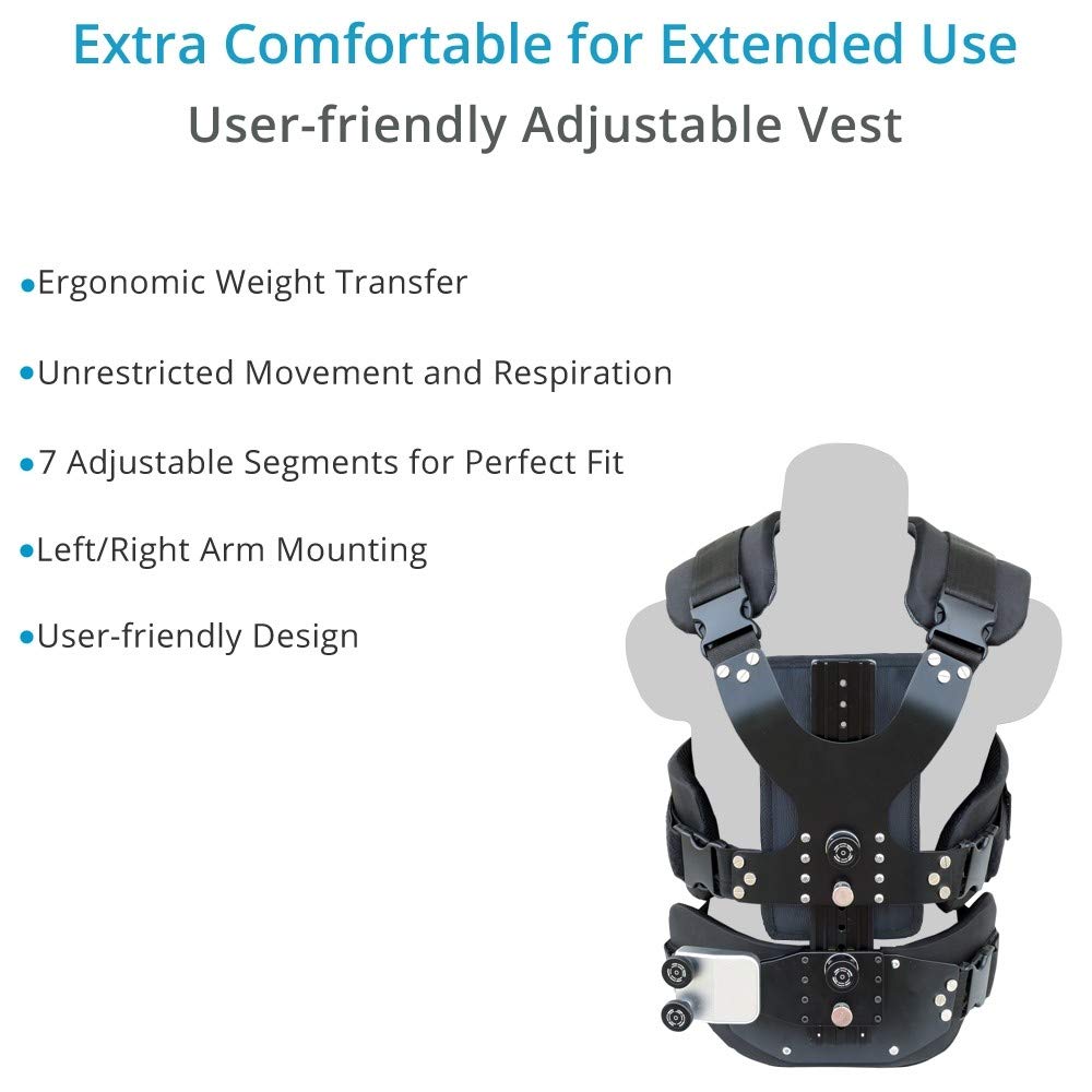 FLYCAM Zest Pro Electronic Video Camera Stabilizer Gold Mount with