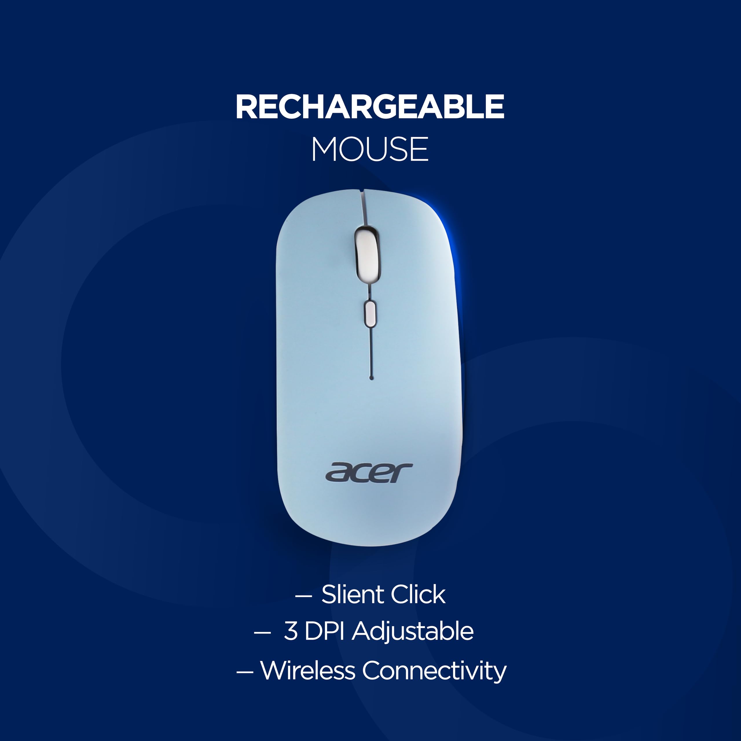 Acer Bluetooth Keyboard & Mouse Combo - Ultra Thin Design -4