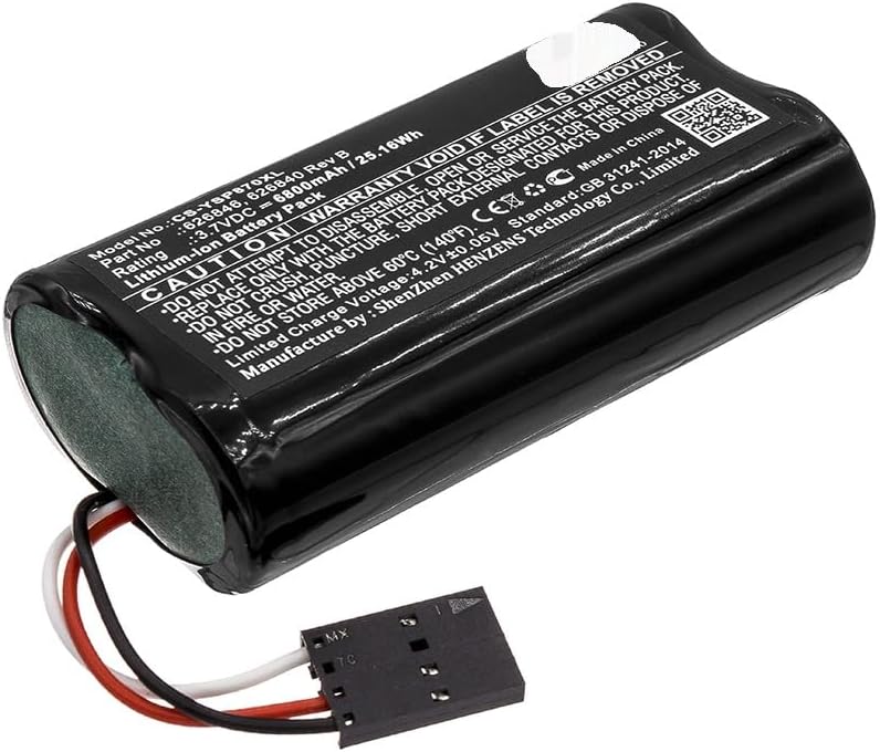 6800mAh Battery Replacement for YSI ProDSS ProSolo Digital Water Quality ProDSS Multi-Parameter Water Q 626870-1 626870-2 626840 Rev B 626846 (3.7V)