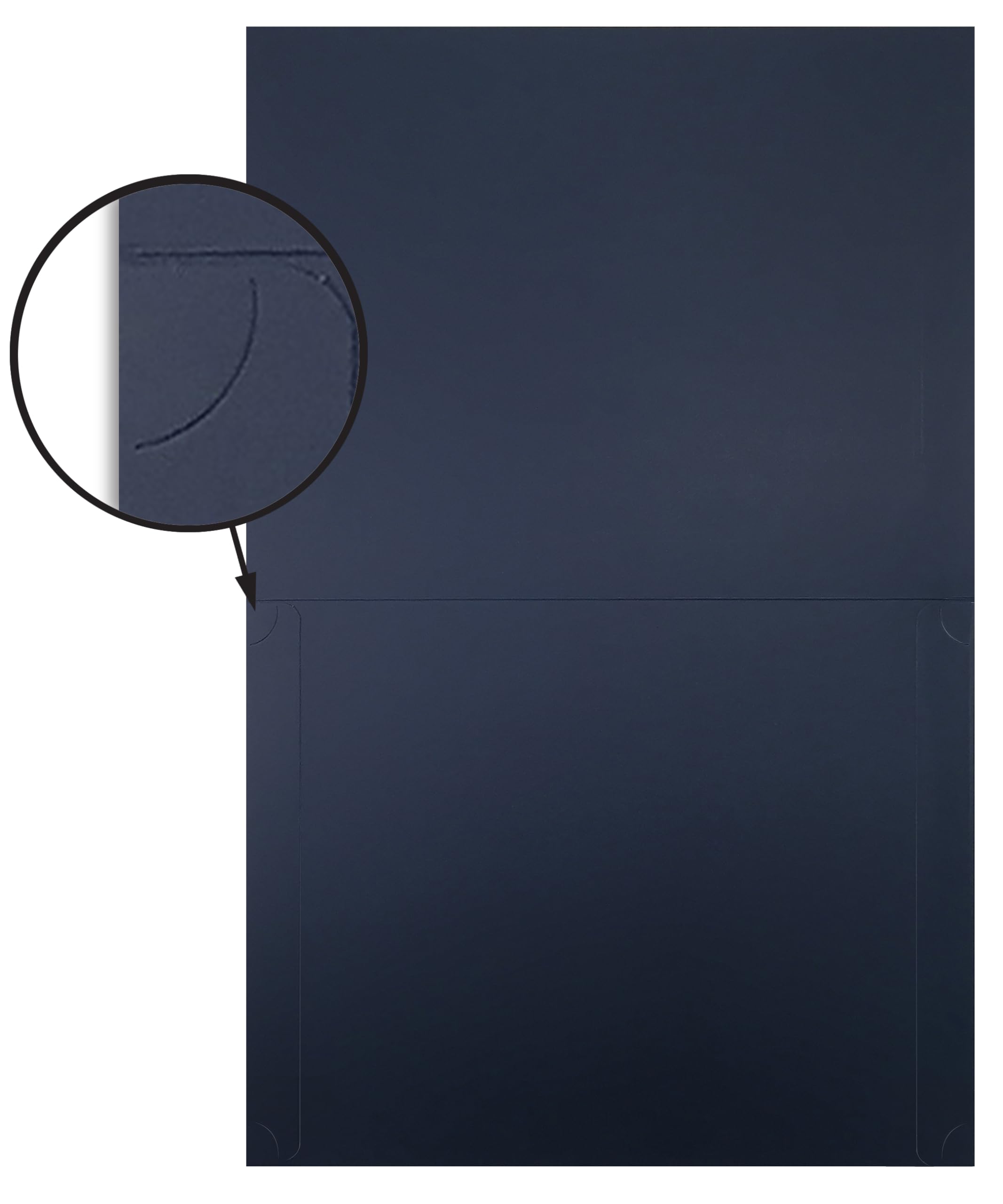 50 Pack Certificate Holders, Diploma Holders, Document Covers with Gold Foil Border, by Better Office Products, for Letter Size Paper, 50 Count (Blue)