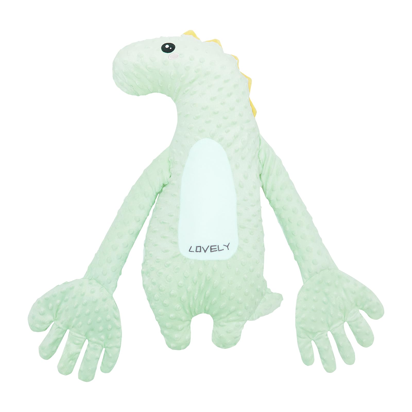 Photo 1 of DAOLUAN Baby Soothers Toys, Cute Animal Plush Stuffed Doll Toy for Girls Boys, Portable Dinosaur Unicorn Figure Soothing Dolls for Home and Travel (Green, OneSize)