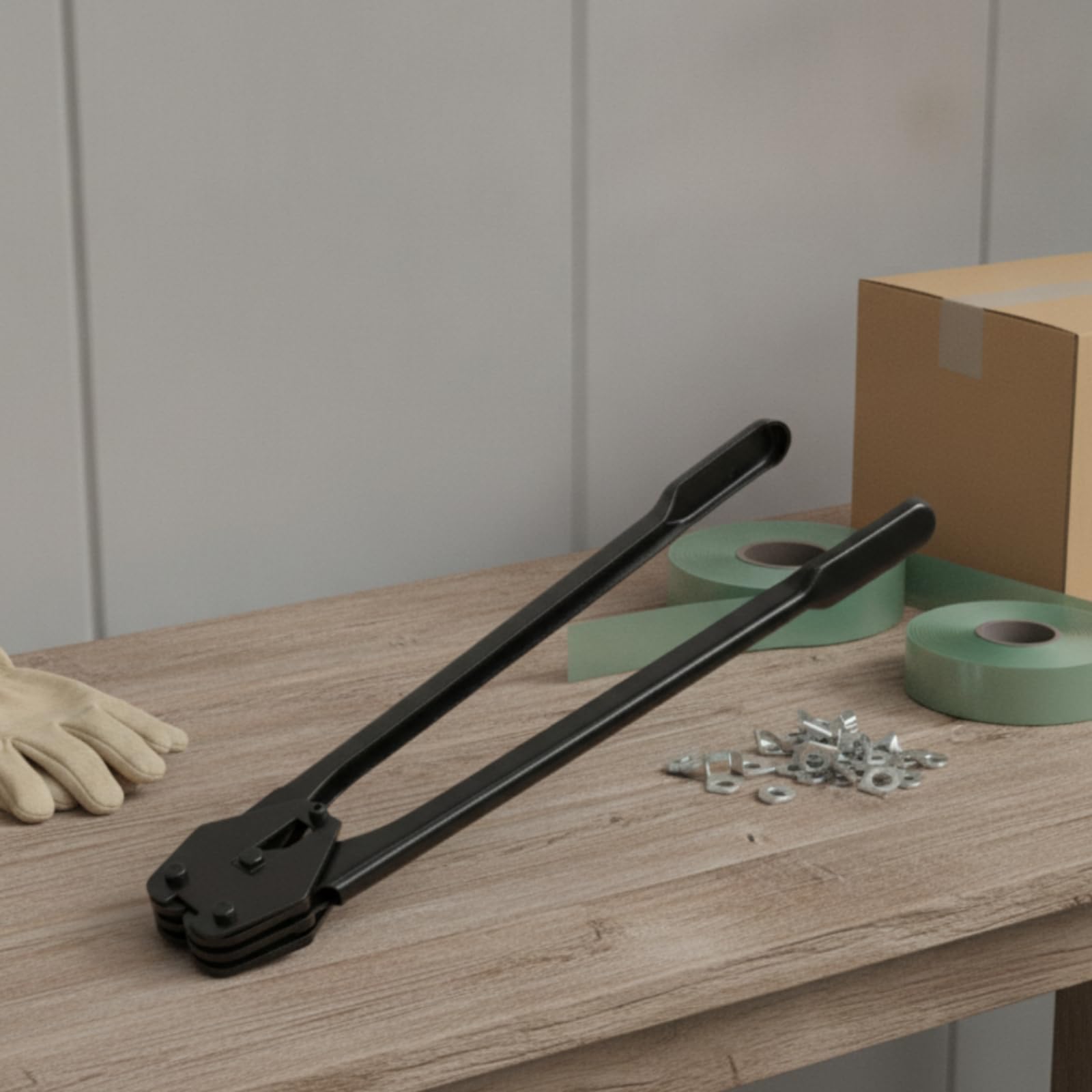 Pinza Reggiatrici Manuale Crimpatrice Tendinastro Sigillatrice Fissaggio Struttura a Gancio a Mascelle a 2 Denti Presa E Bloccaggio Fibbia Adatta per, Style to 2