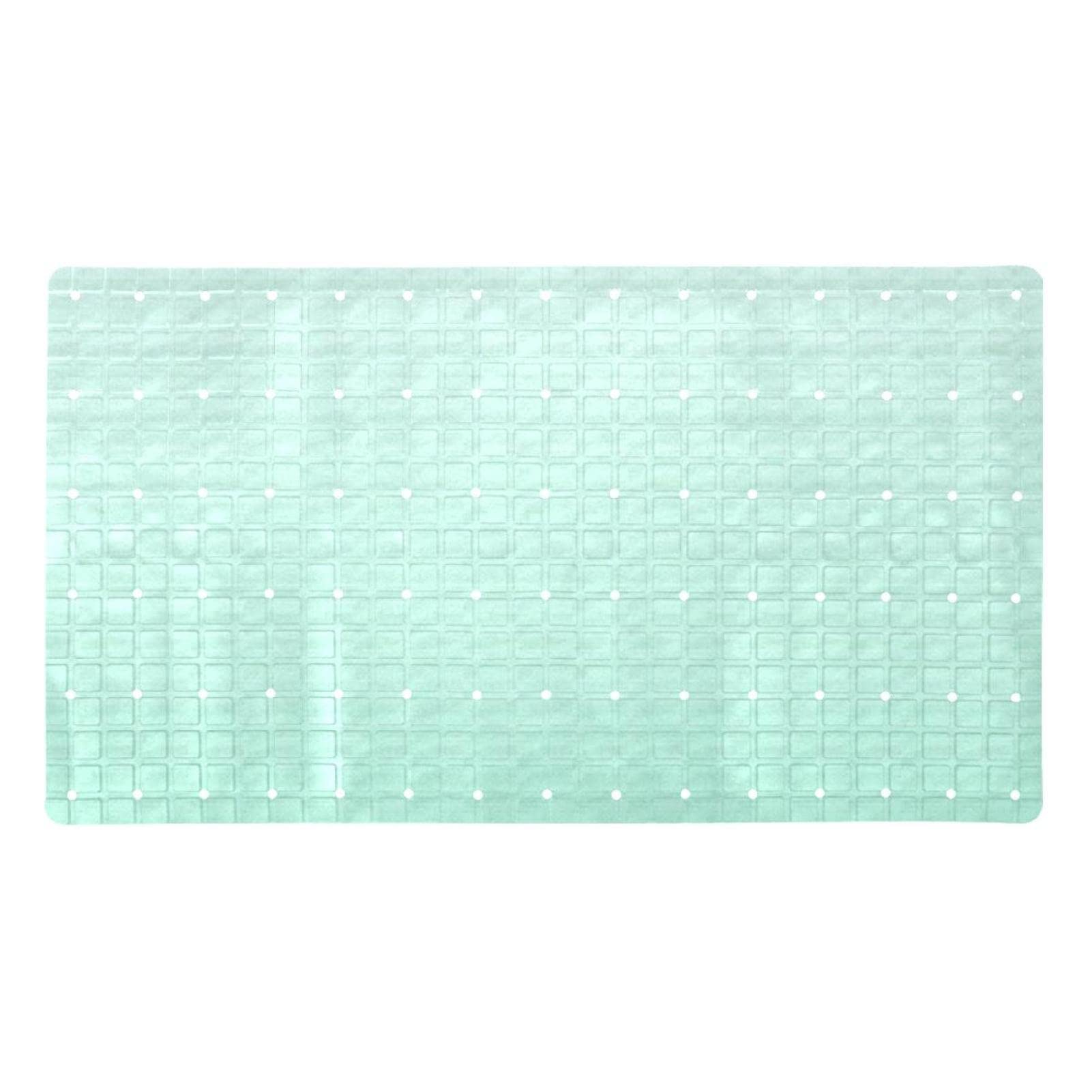 Tapis de bain antidérapant vert menthe pour douche sécurisée seniors et enfants