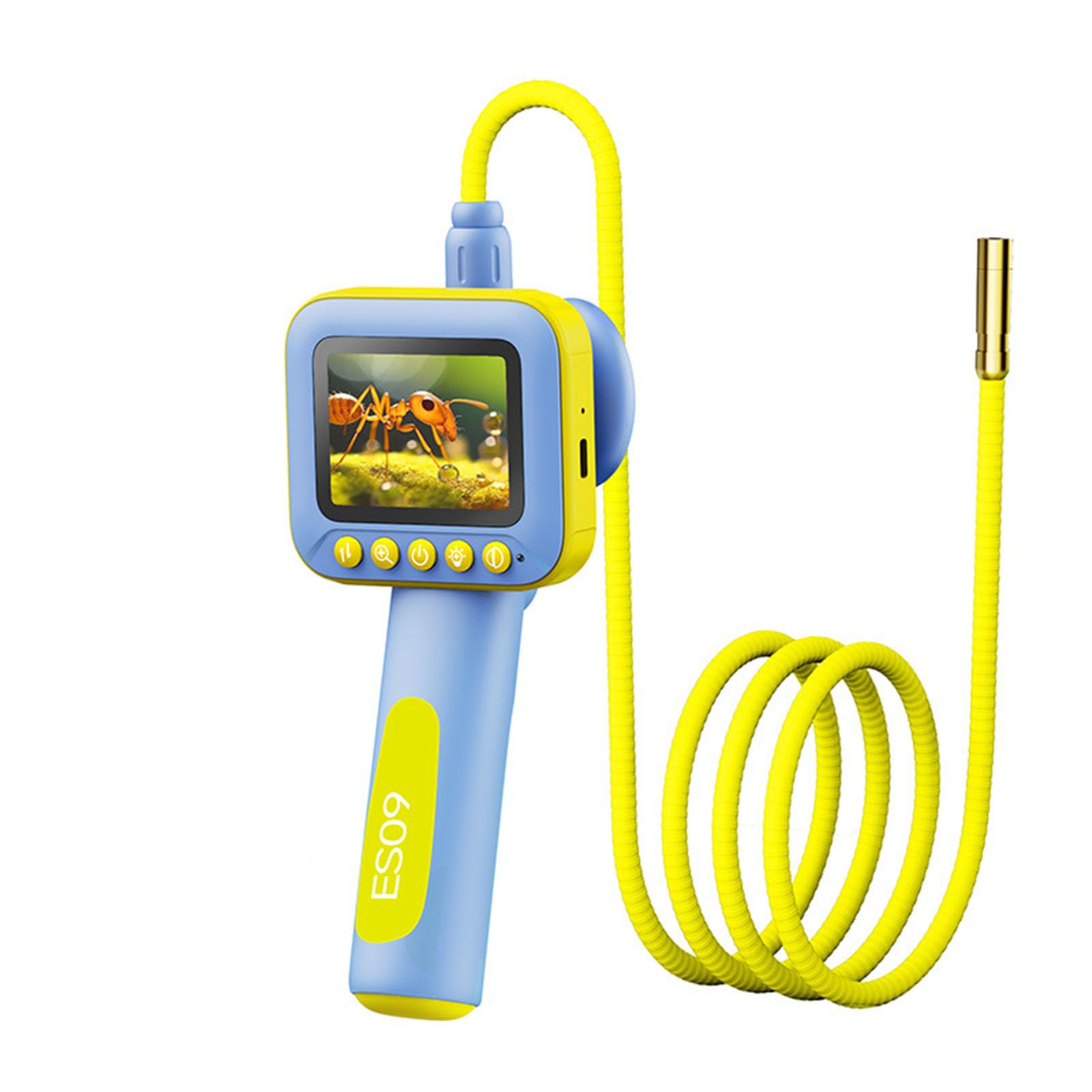 Endoscopio infantil con pantalla HD y luces regulables para inspección detallada impermeable