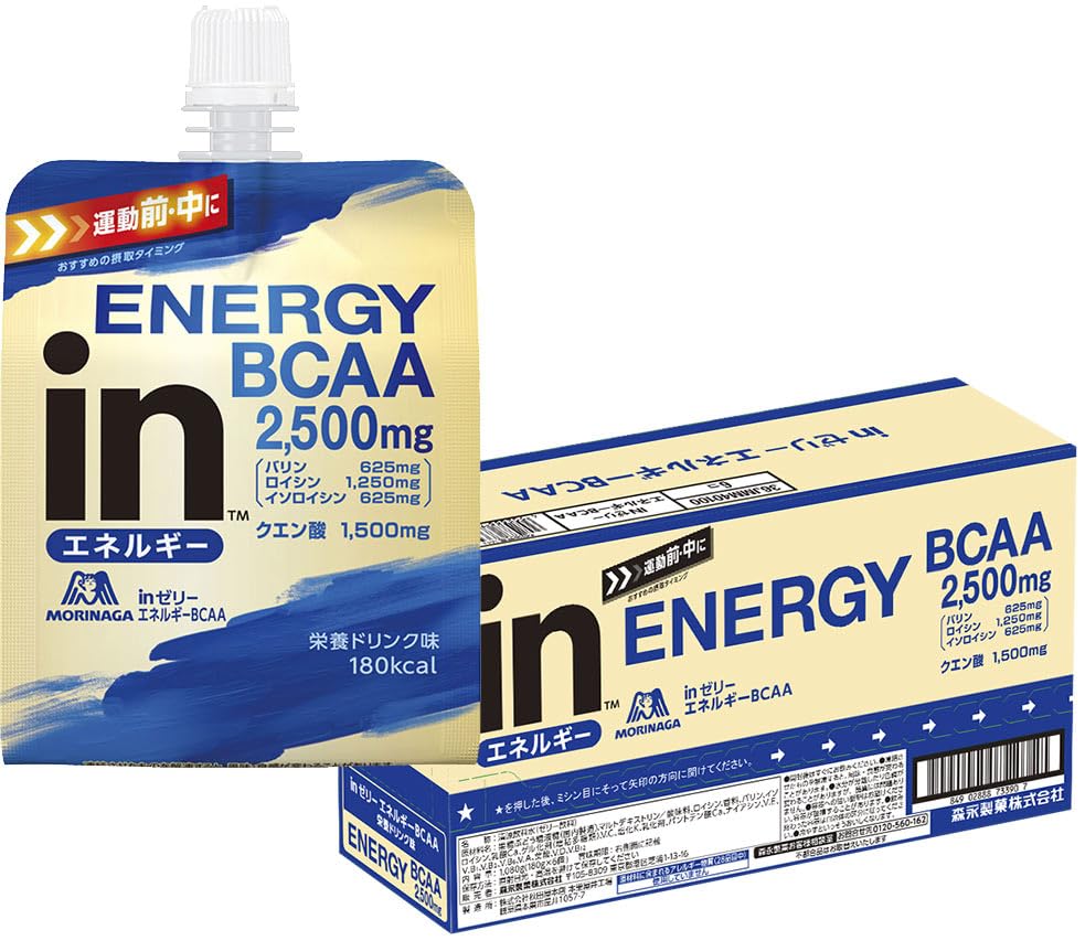 Amazon.co.jp: inゼリー エネルギーBCAA (180g×6個) 10秒チャージ 栄養