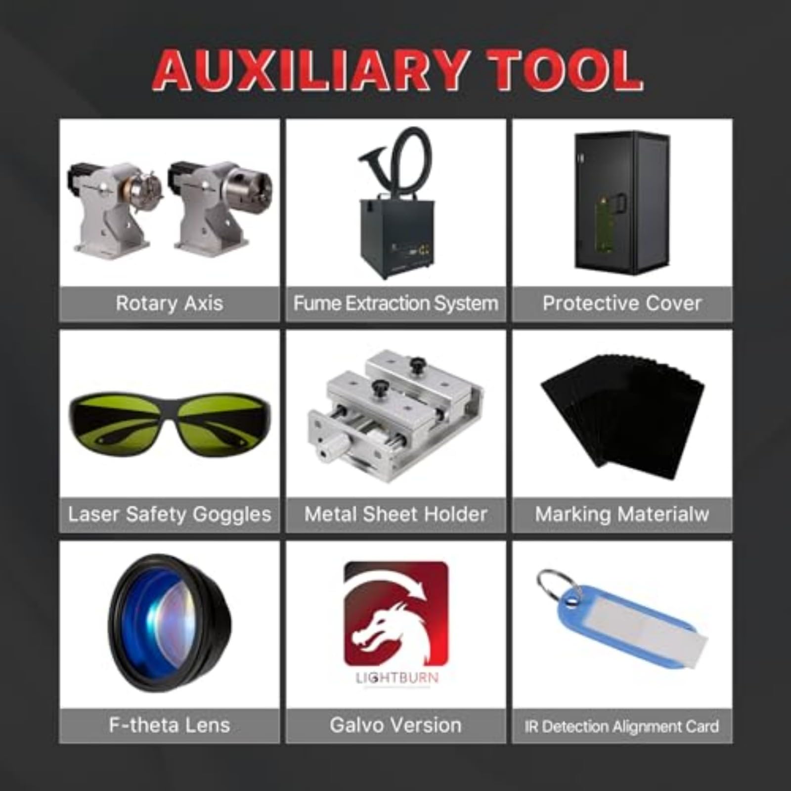 Cloudray 60W (60,000mW) Class 2 Marking Machine, Laser Cutter 11.8